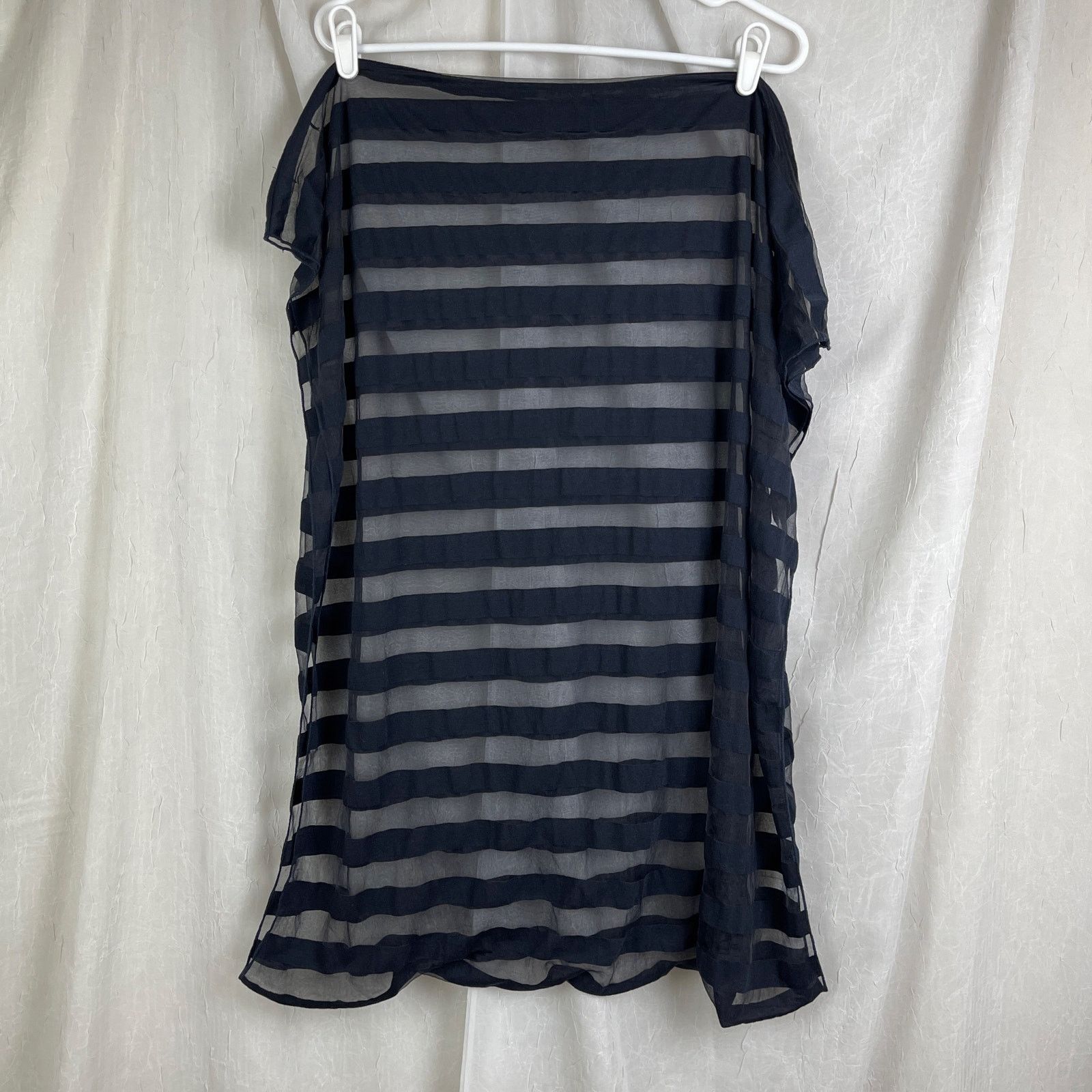 Steve Madden Steve Madden Sheer Striped Infinity Scarf Semi-Sheer Snood Size ONE SIZE - 17 Thumbnail