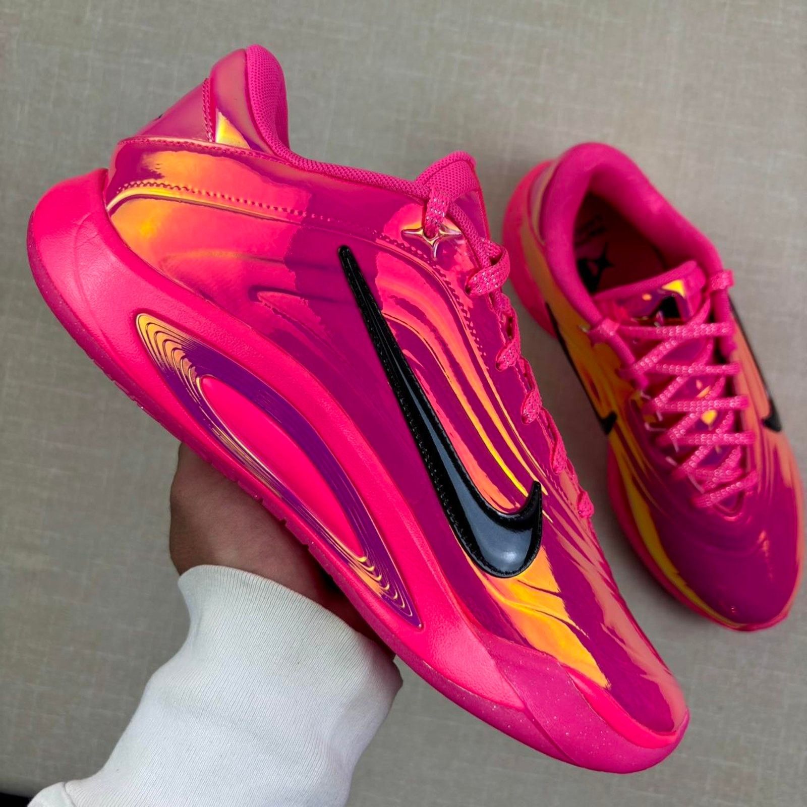 Nike 🦩 2026 Nike A’ja Wilson A’One ASW Warning Label 9M Size US 9 / EU 42 - 1 Thumbnail