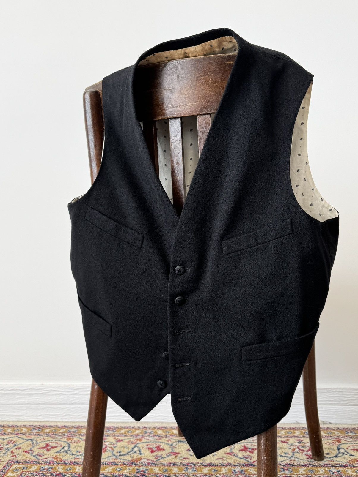 トップス Early 20th Century Black Wool Gilet Early 20th Century Black Wool Gilet 【公式通販】