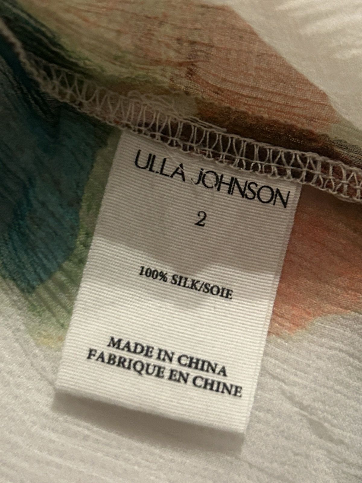 Ulla Johnson ULLA JOHNSON Marilyn printed silk-crepon top US 2 Size XS / US 0-2 / IT 36-38 - 7 Thumbnail