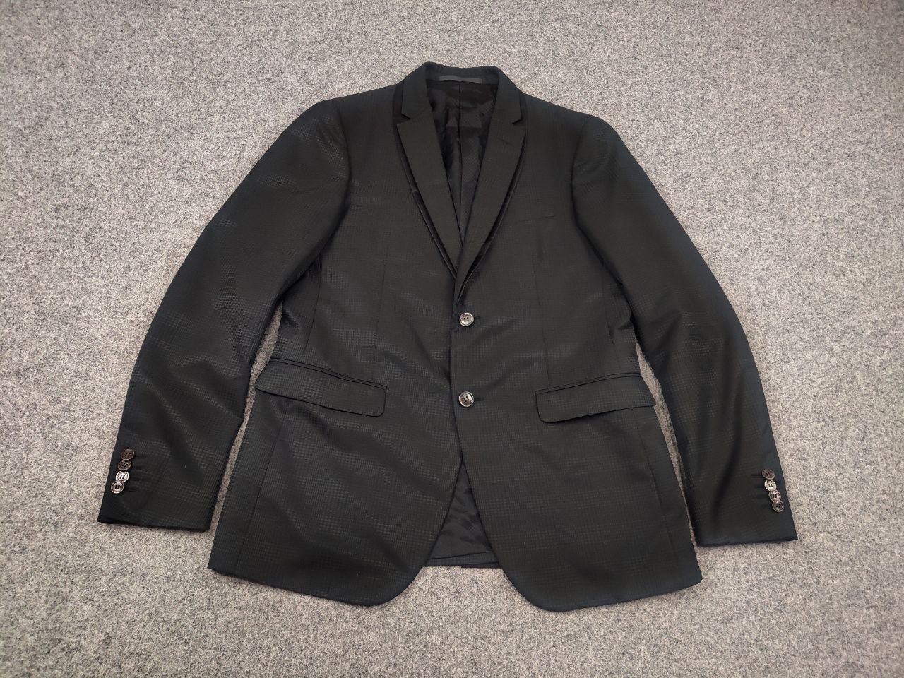 Pal Zileri Design double collar Patterned Wool Blazer Jacket