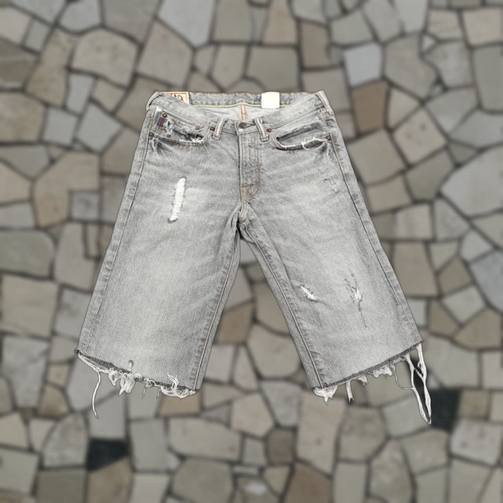 Abercrombie & Fitch VINTAGE Abercrombie Jeans Womens 14 Gray Denim Capri Low Rise Cropped Y2K Size 36" / US 14 / IT 50 - 1 Thumbnail