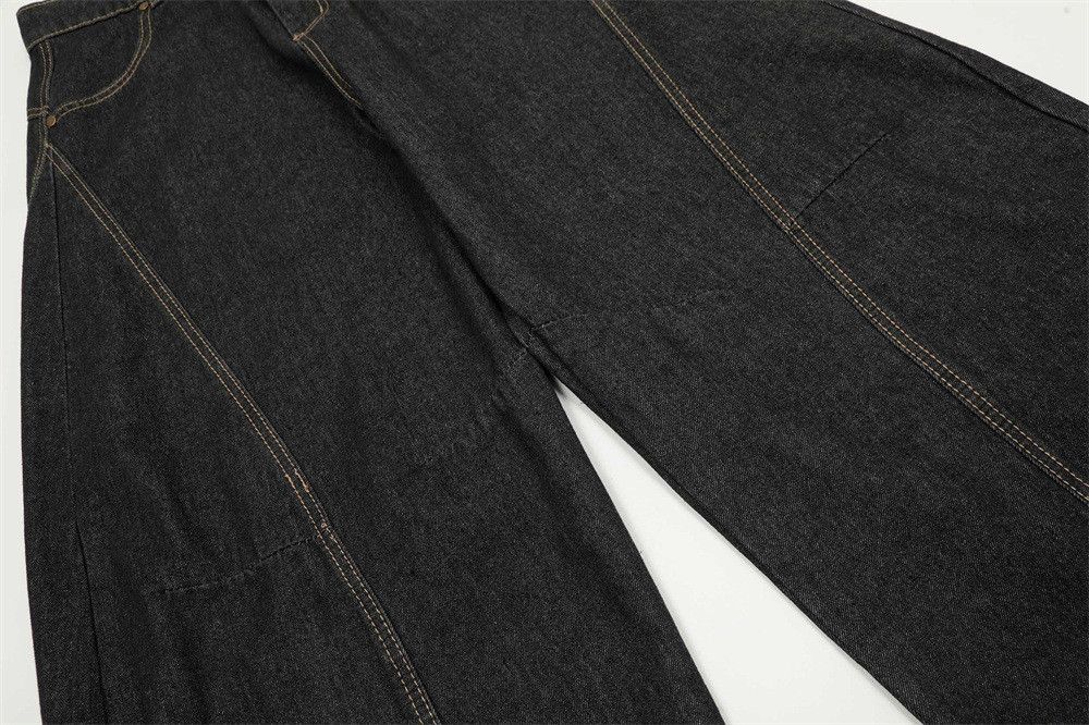 Japanese Brand × Vintage Men's loose scimitar jeans with letter embroidery pockets Size US 32 / EU 48 - 4 Thumbnail