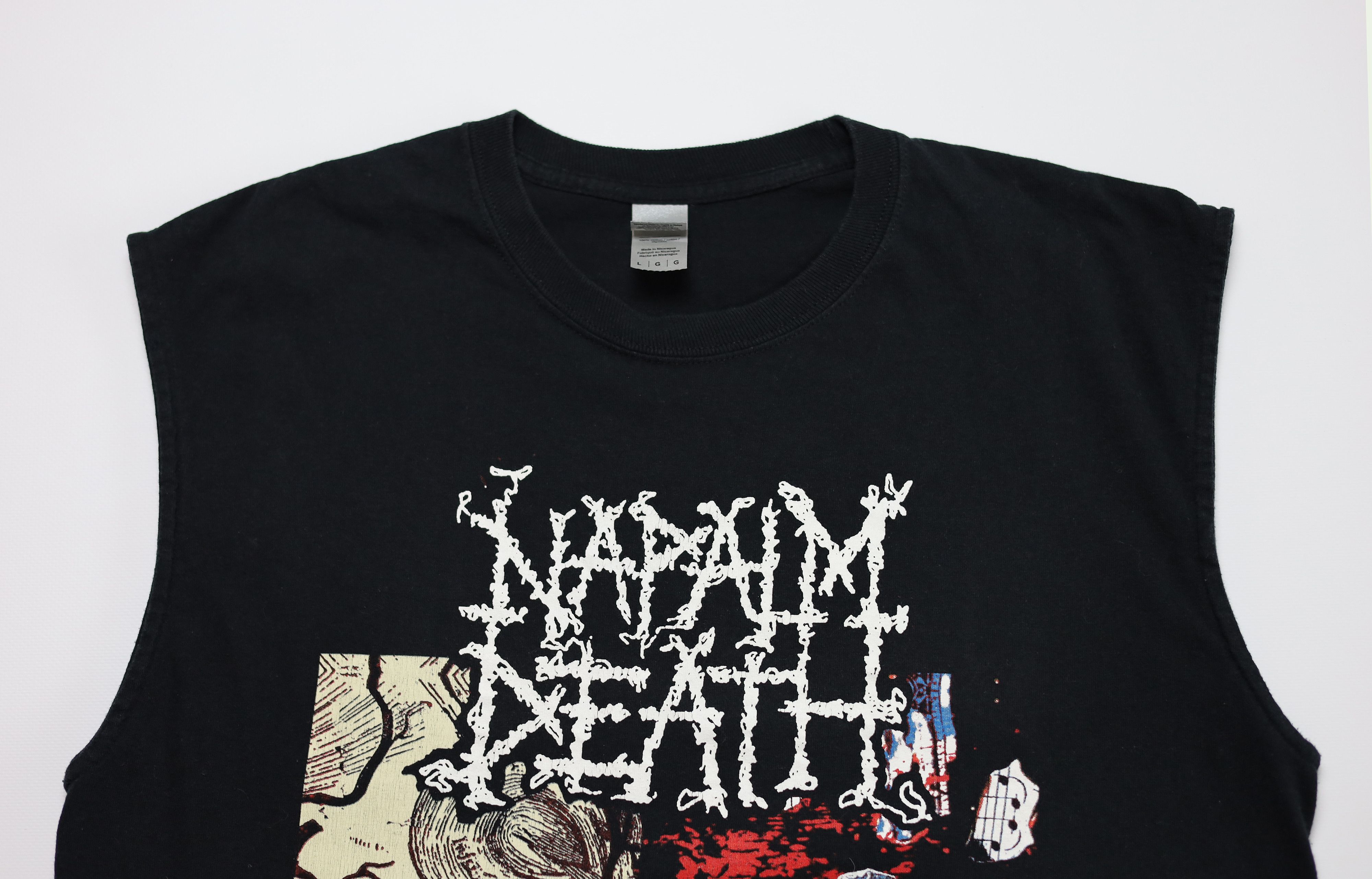 Band Tees Napalm Death Harmony Corruption Grindcore Band Tees Size US L / EU 52-54 / 3 - 4 Thumbnail