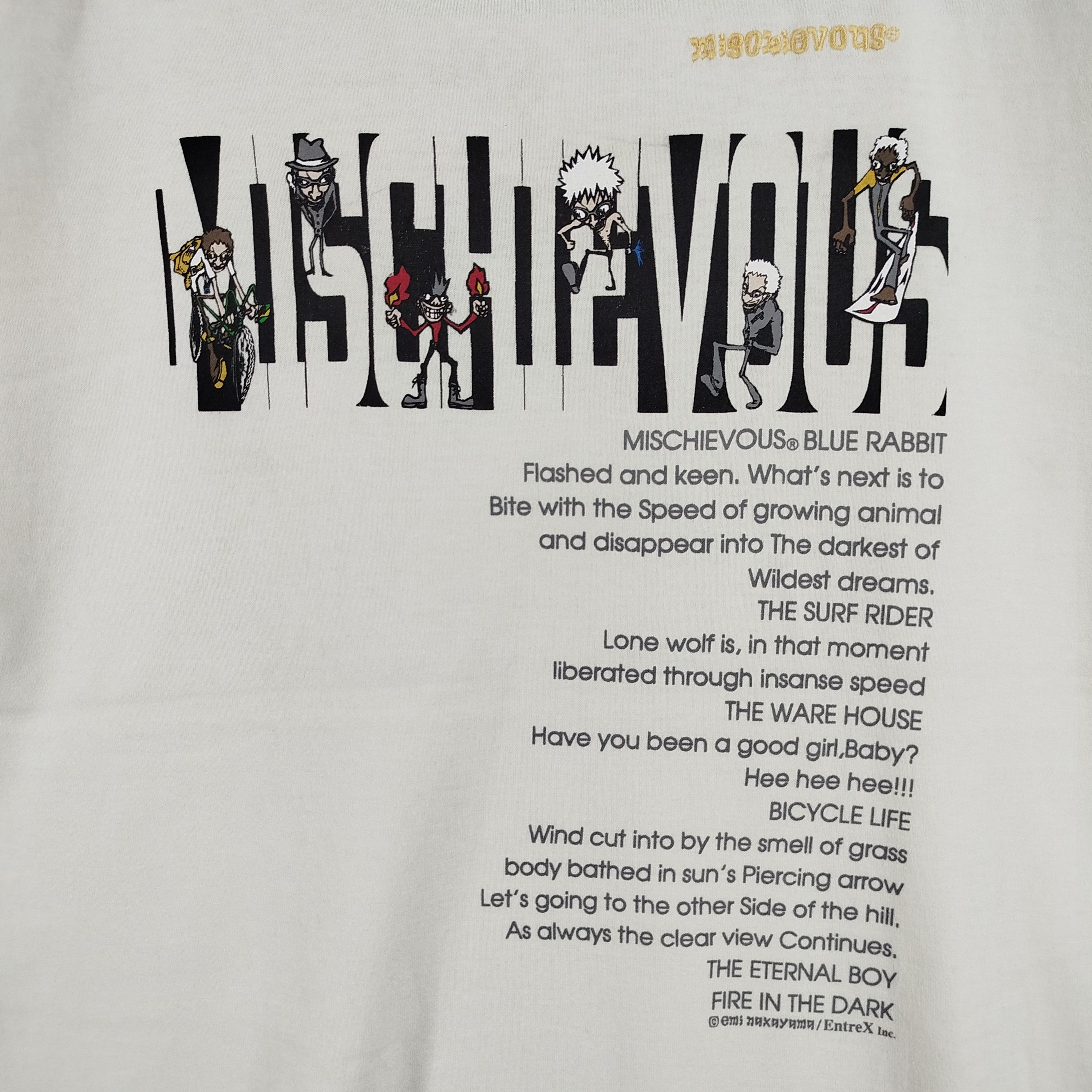 Designer × Japanese Brand Vintage Mischievous Blue Rabbit Big Logo Cool Design Y2K Size US L / EU 52-54 / 3 - 2 Thumbnail