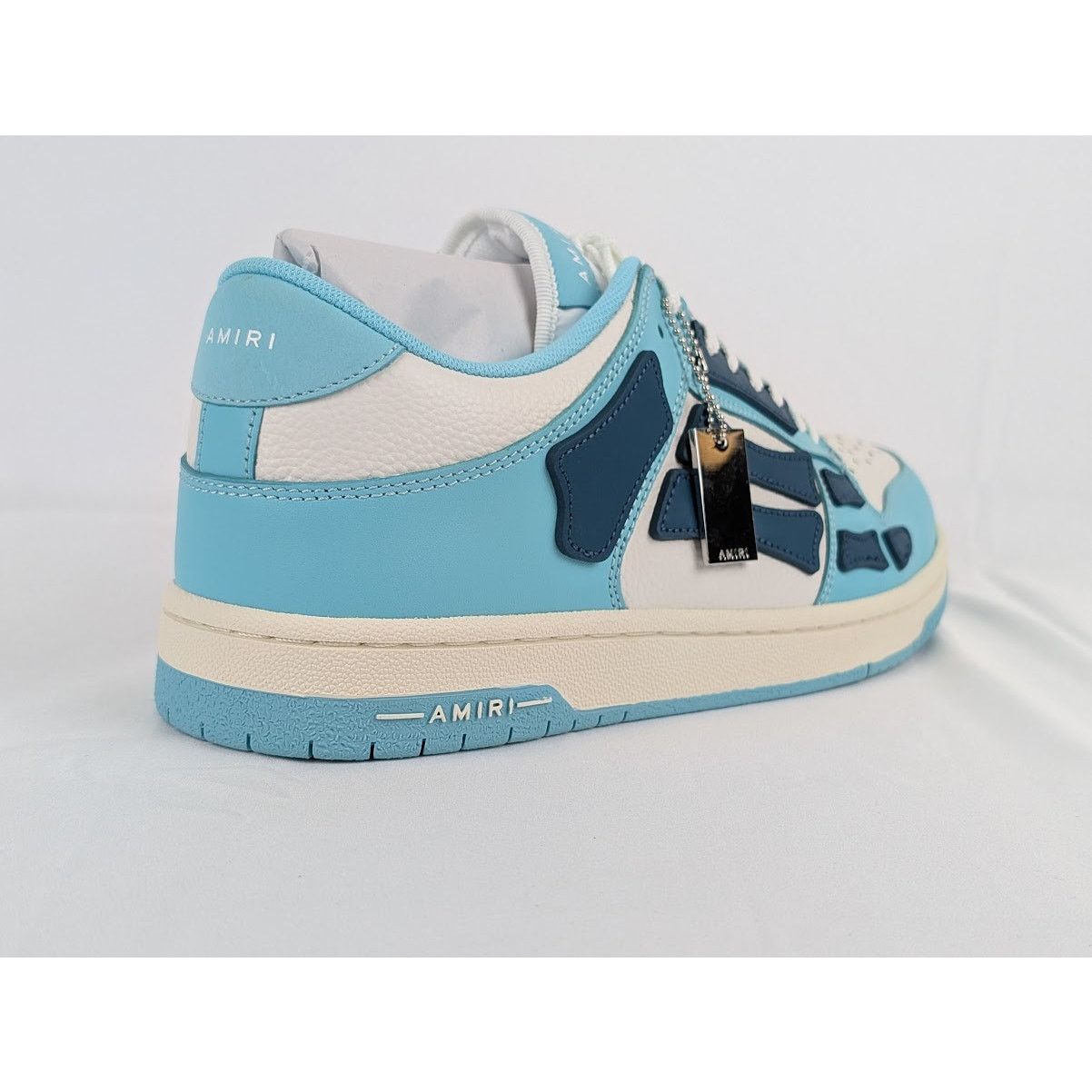 Amiri o1rshd1 Q:2 / Skel Top Low Sneakers in Slate Blue Size US 12 / EU 45 - 6 Thumbnail