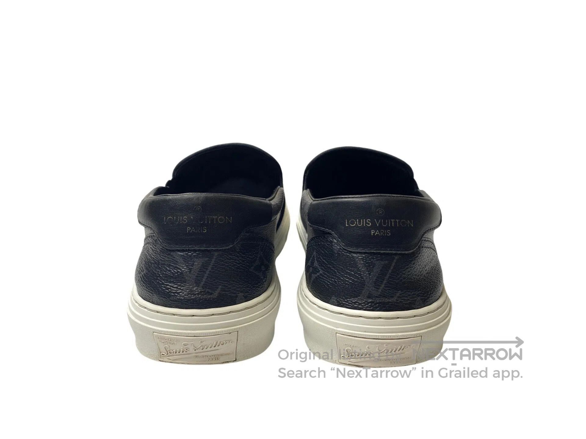 Louis Vuitton Louis Vuitton Black and Silver Monogrammed Slip-On Size US 8 / EU 41 - 5 Thumbnail