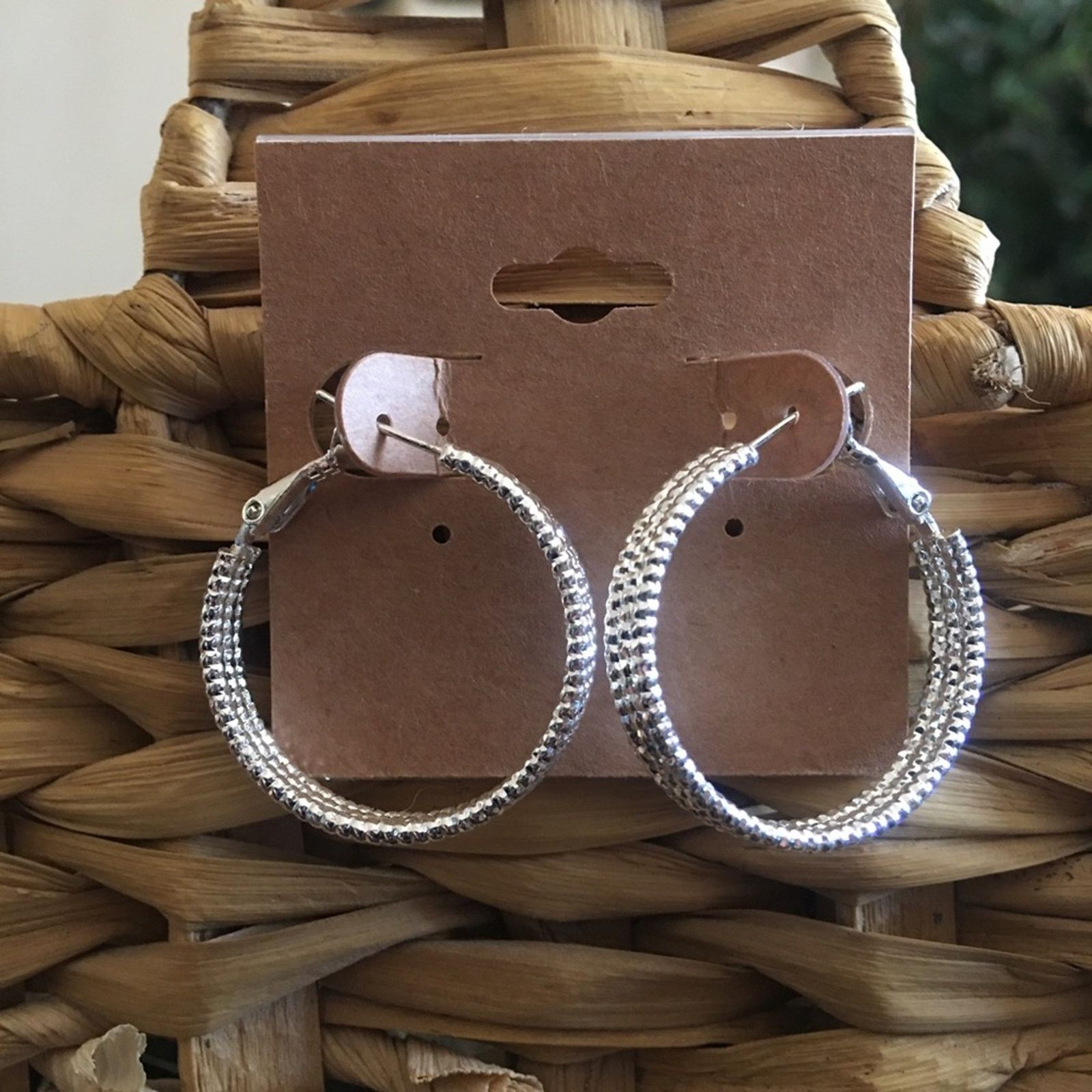 Jewelry International Bullion solid silver hoop earrings Size ONE SIZE - 1 Thumbnail