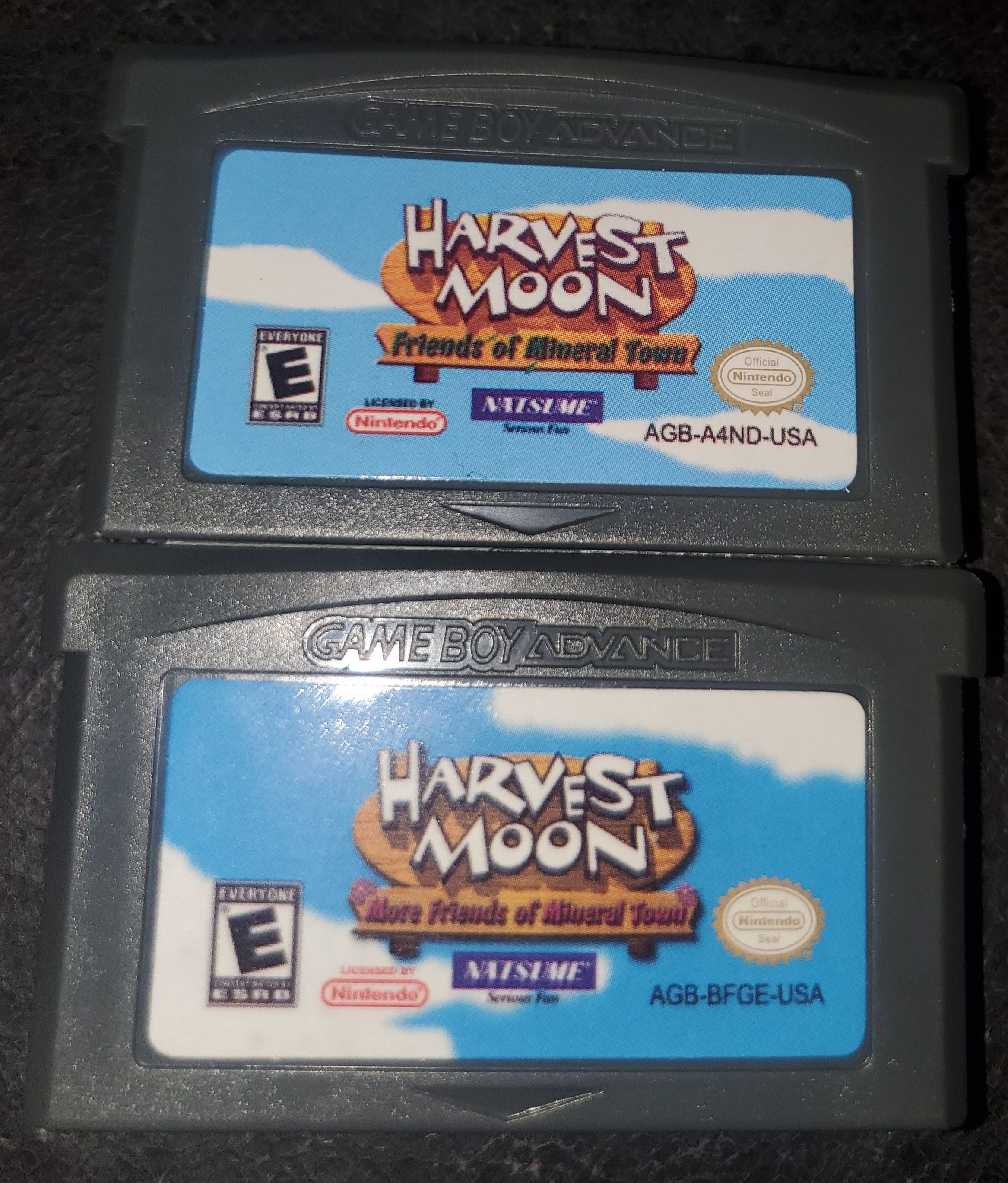 Nintendo Harvest Moon Friends and More Friends Mineral Town GBA Game Size ONE SIZE - 1 Thumbnail