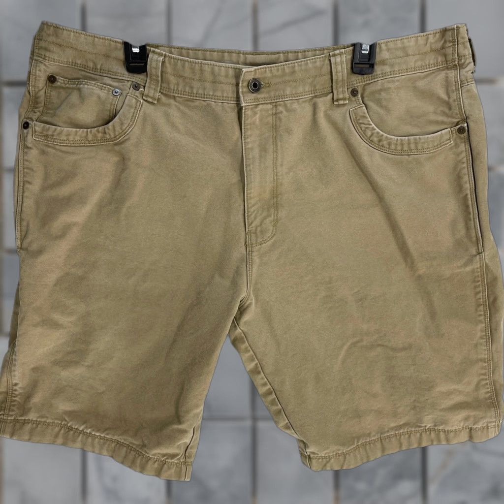 Eddie Bauer VINTAGE Eddie Bauer Cargo Shorts Mens 42 Tan Heavyweight 100% Cotton Utility Y2K Cargo Mens 42 Tan Cotton Shorts Size US 41 - 1 Thumbnail