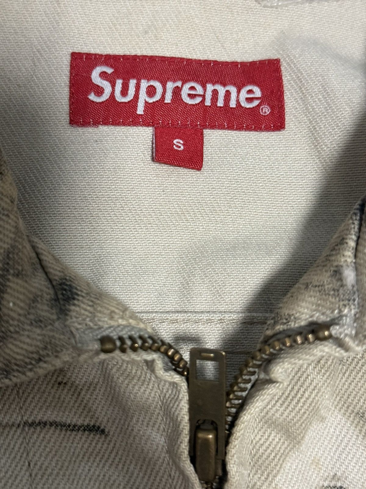 Supreme Supreme is love denim trucker work Jacket Size US S / EU 44-46 / 1 - 3 Thumbnail