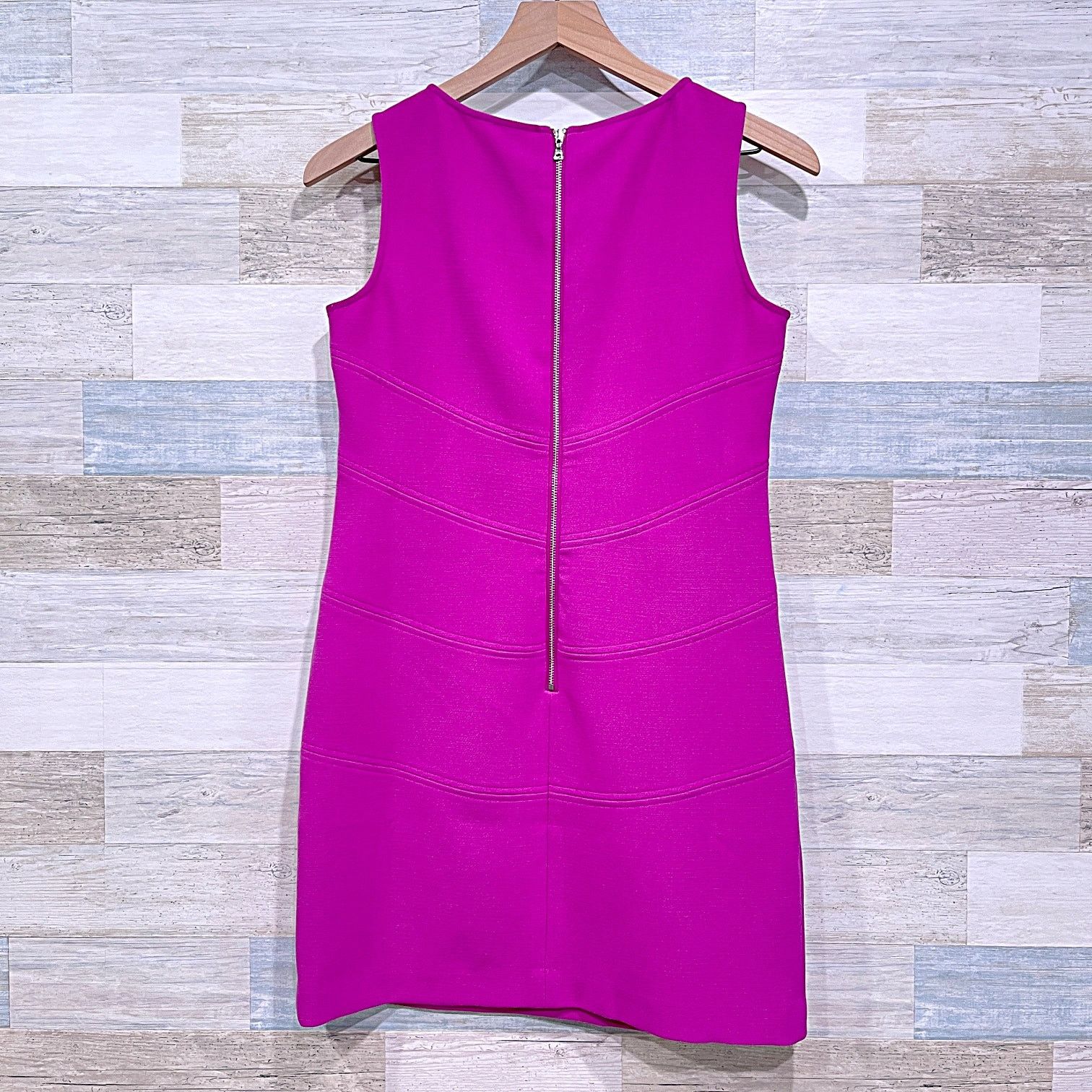 Ann Taylor Ann Taylor Downtown Shift Dress Purple Mini Sleeveless 4P Size S / US 4 / IT 40 - 3 Thumbnail