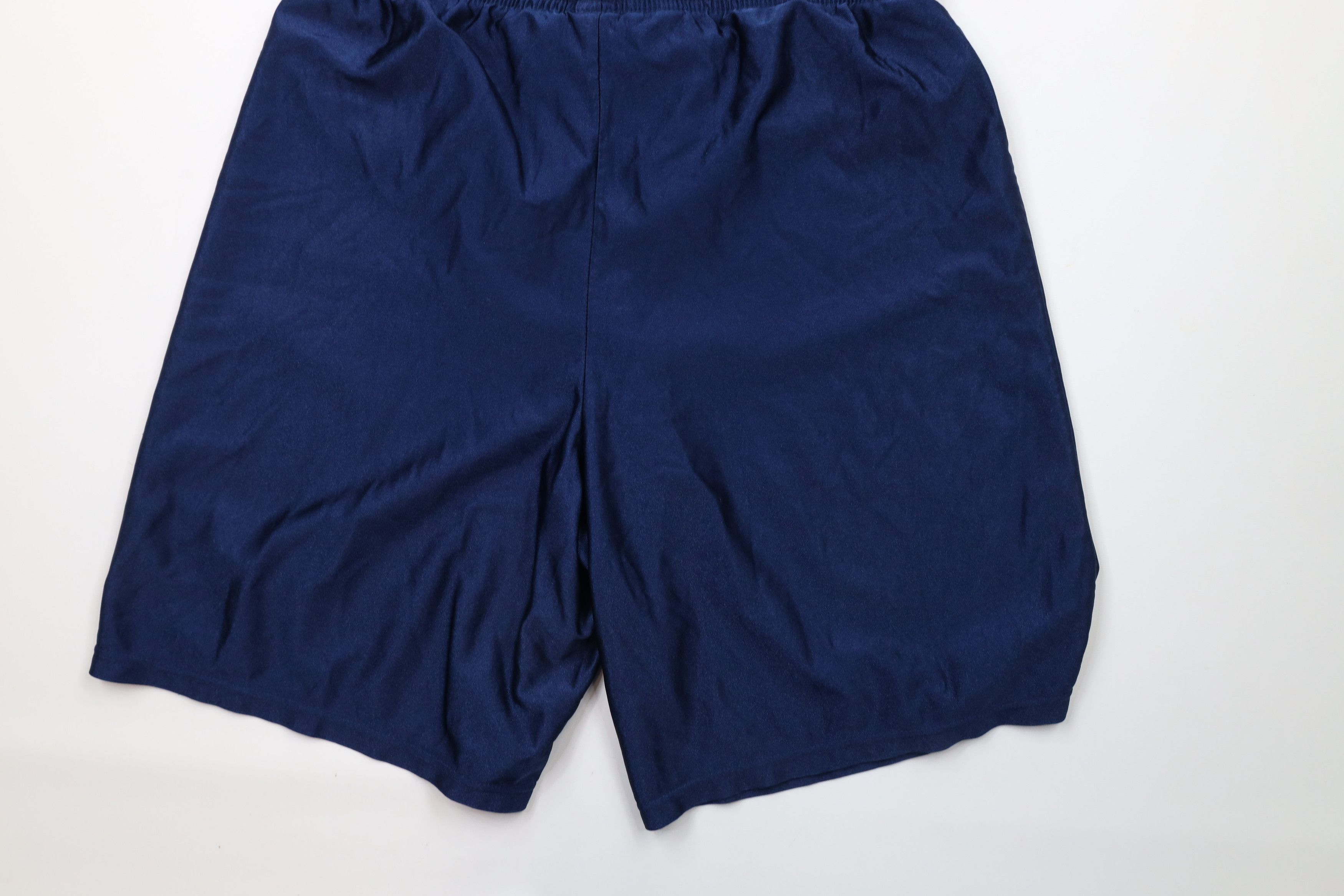 Nike × Vintage Vintage 90s Nike Travis Scott Mini Swoosh Shorts Blue USA Size US 34 / EU 50 - 13 Thumbnail