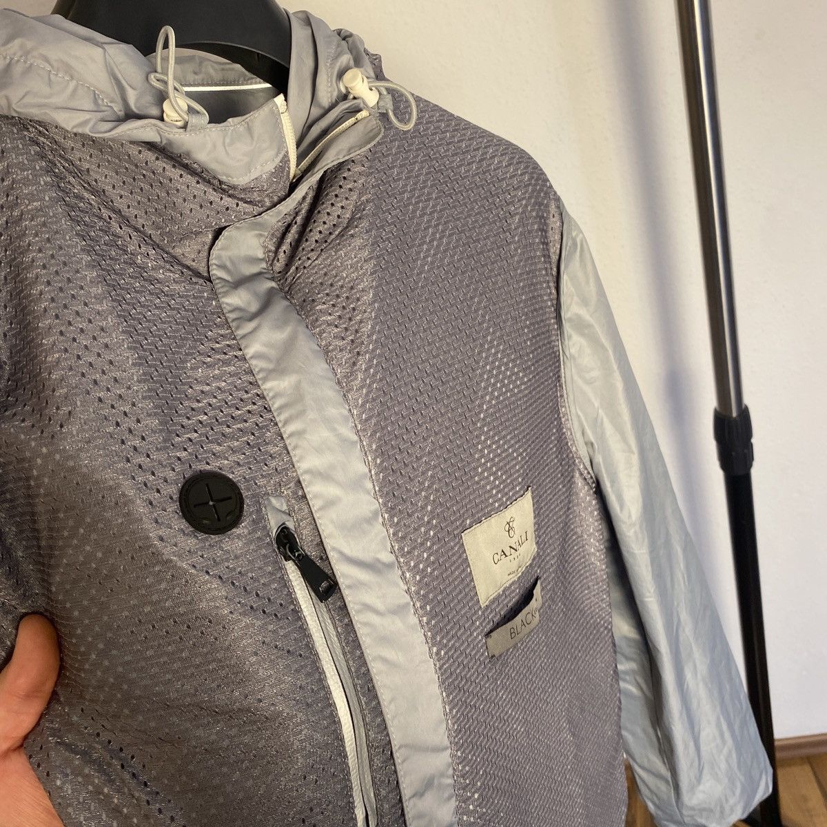 Canali Nylon Jacket Canali Black Edition Rain Size US M / EU 48-50 / 2 - 16 Thumbnail