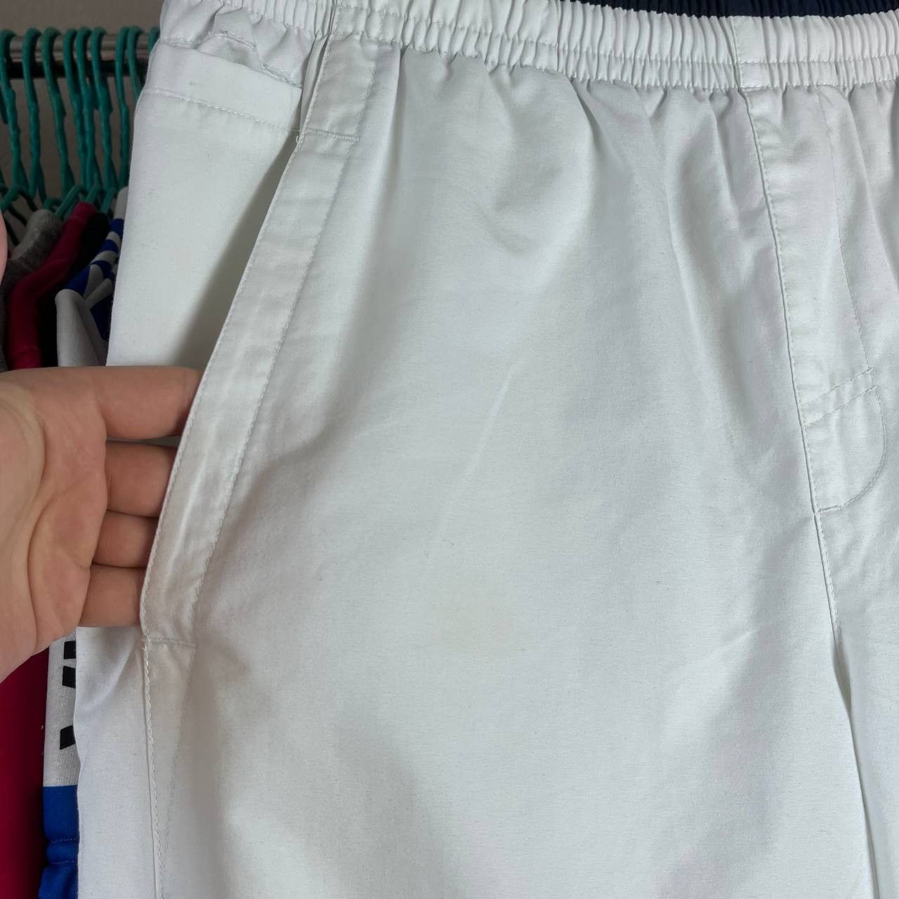 Nike Vintage Nike Big Logo Baggy Relaxed Nylon White Track Pants Size US 32 / EU 48 - 4 Thumbnail