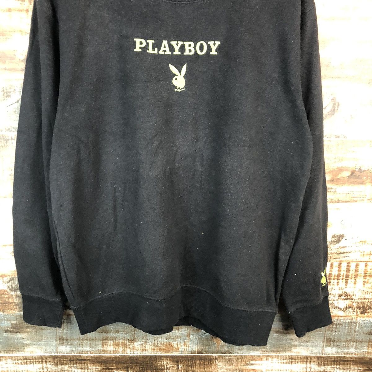 Playboy × Vintage Playboy Bunny Black Sweatshirt #A1532 Size US M / EU 48-50 / 2 - 6 Thumbnail