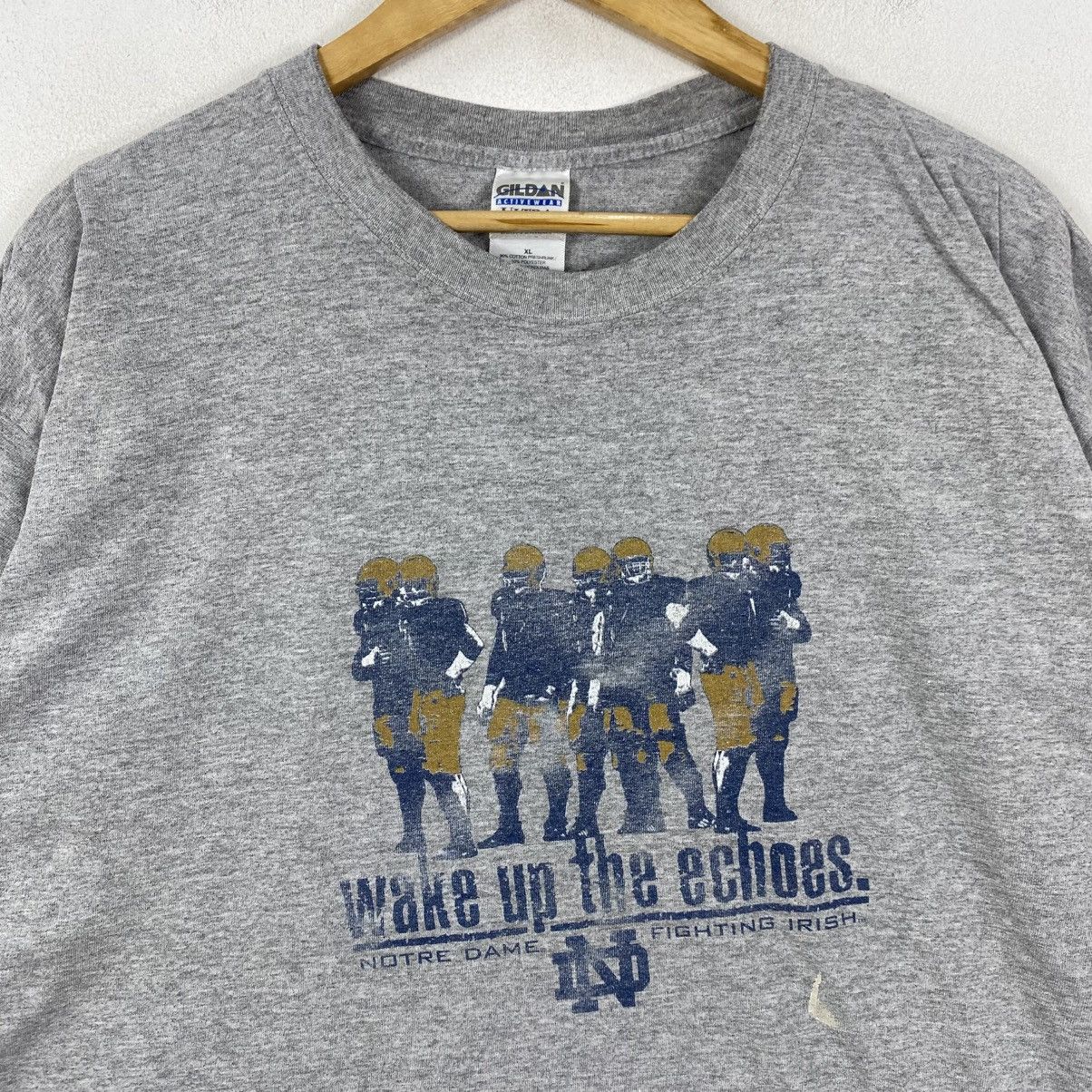 Vintage VTG Notre Dame Football T-Shirt XL Y2K Gildan Distressed Size US XL / EU 56 / 4 - 4 Thumbnail