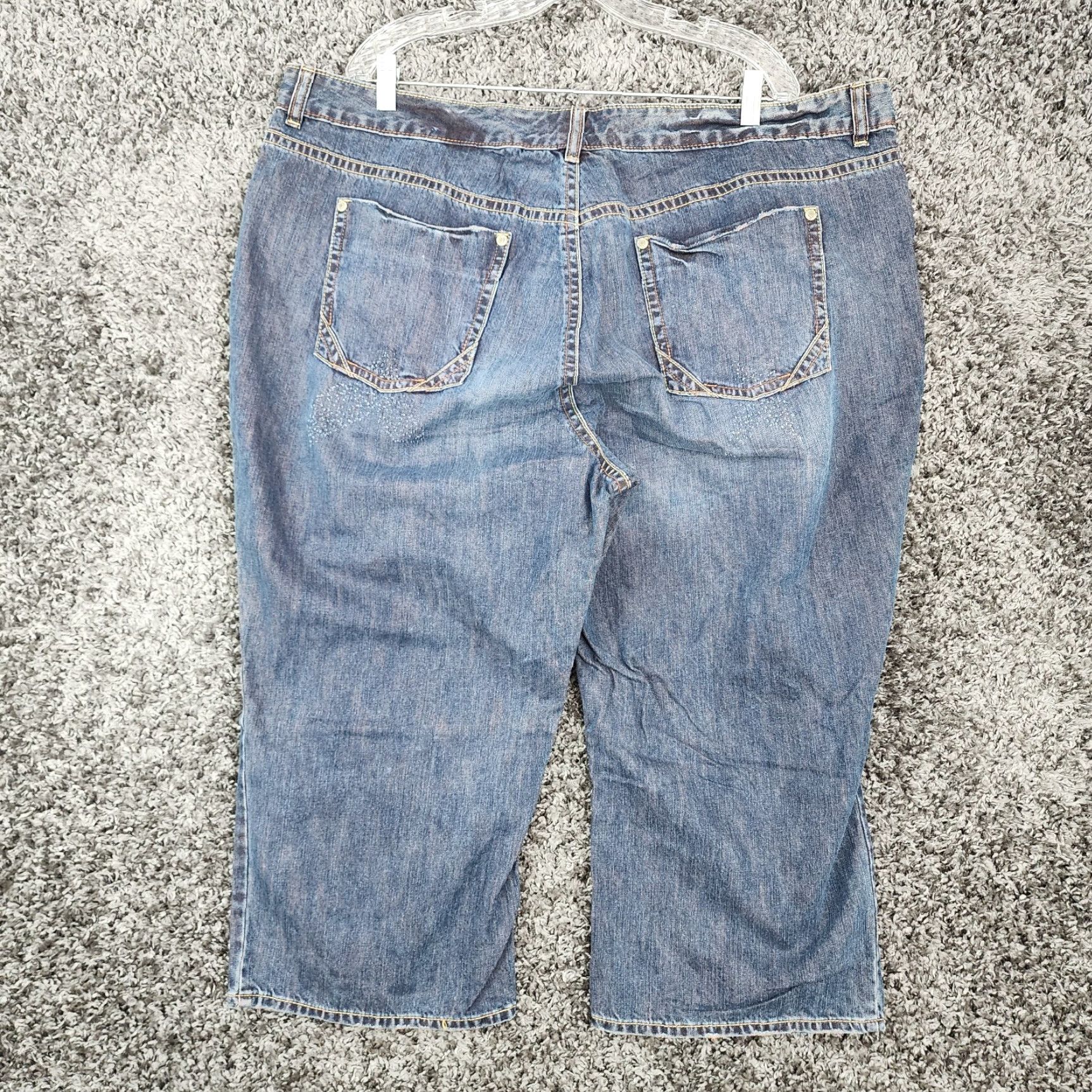 Old Navy Old Navy Womens Blue Capri Jeans Plus Size 24 Size 42" / US 20 - 5 Thumbnail