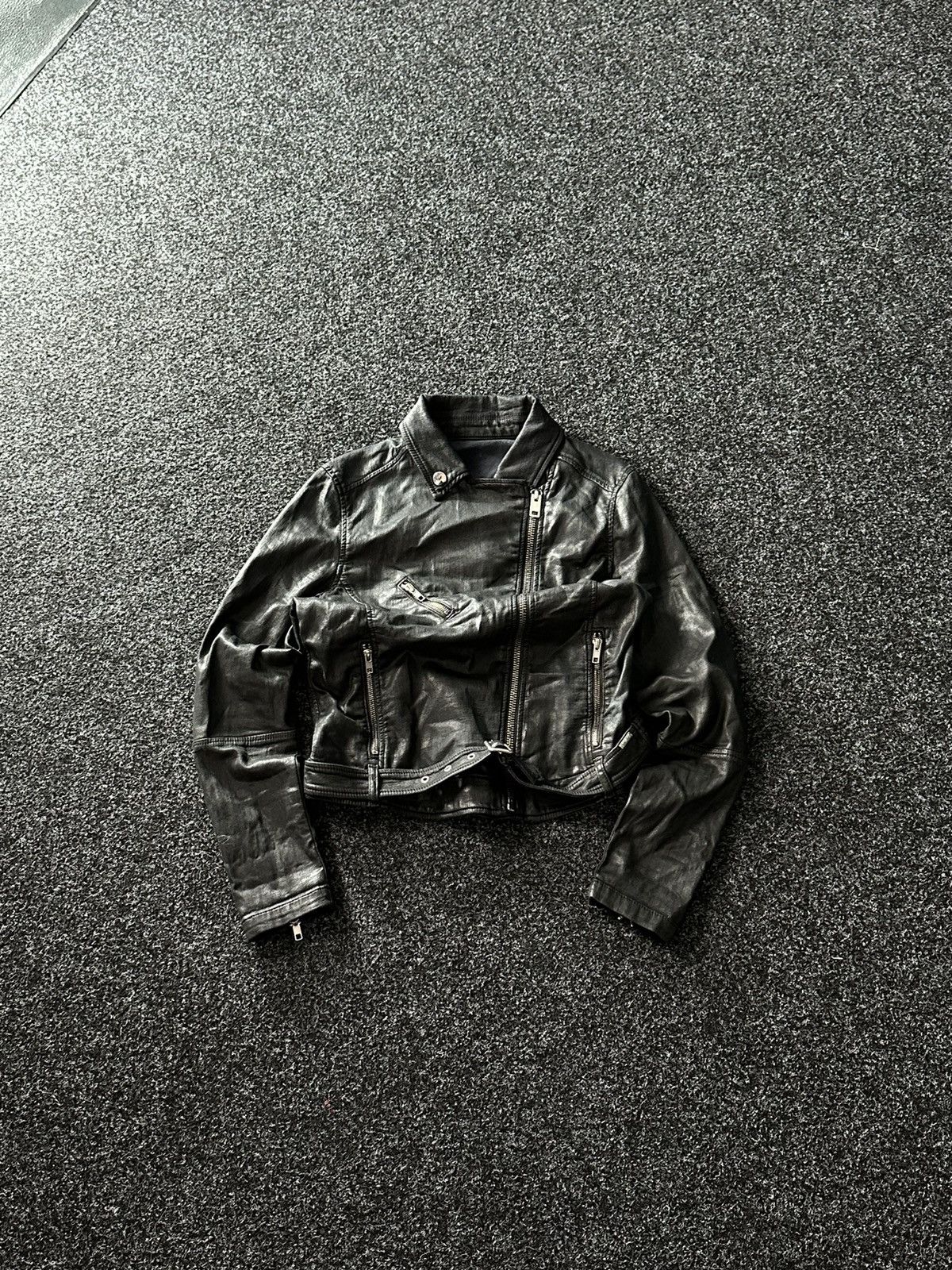 Diesel × If Six Was Nine 🚨AVANT-GARDE Diesel Rick Owen’s Opium Y2K LEATHER DENIM Size M / US 6-8 / IT 42-44 - 1 Thumbnail