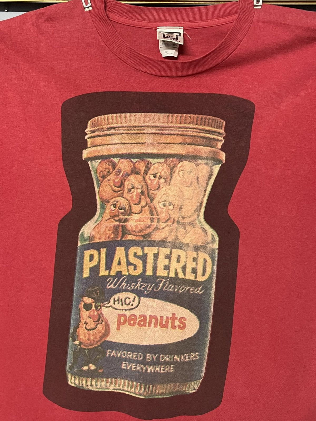 Vintage Vintage Japan Houston Plastered Peanuts Art Humor Tshirt Size US M / EU 48-50 / 2 - 3 Thumbnail