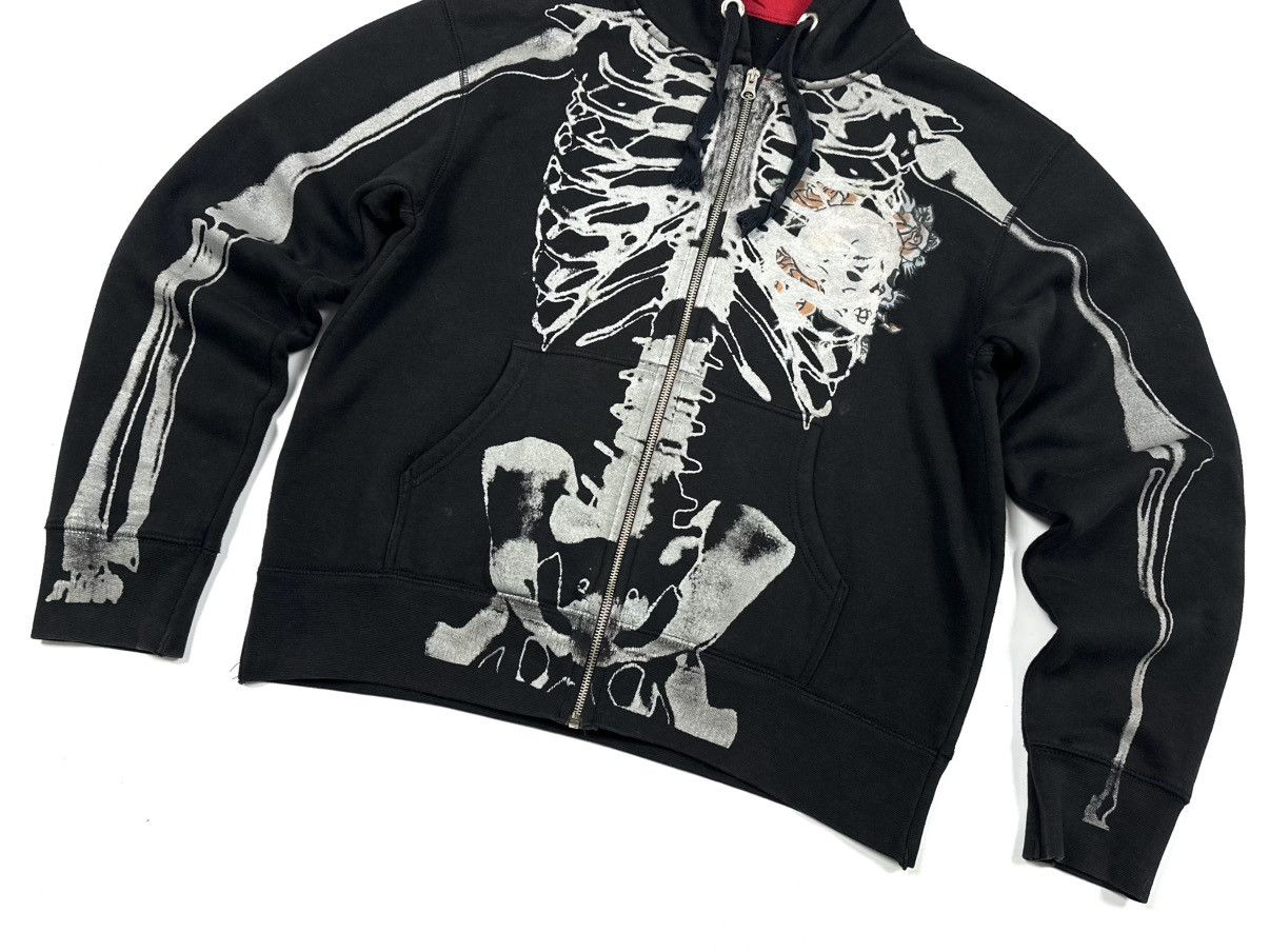 Ed Hardy Vintage Ed Hardy x Christian Audigier Skeleton Zip Hoodie Size US XL / EU 56 / 4 - 14 Thumbnail