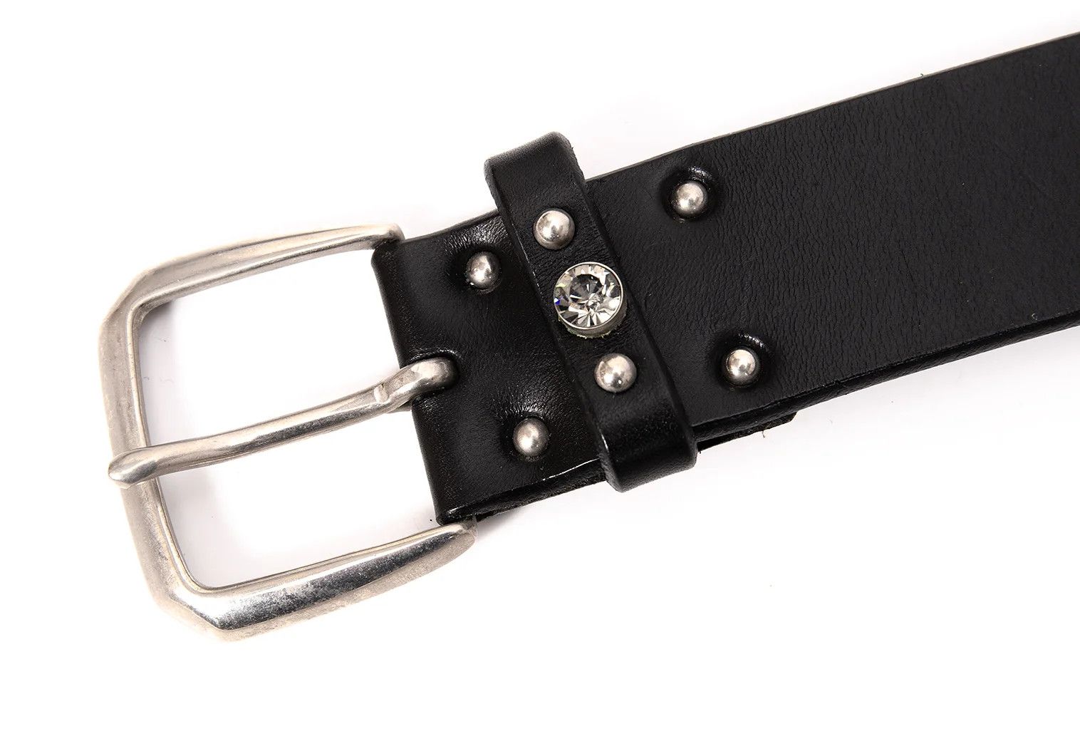 Yohji Yamamoto Yohji Yamamoto Studded Leather Belt Black Size ONE SIZE - 4 Thumbnail