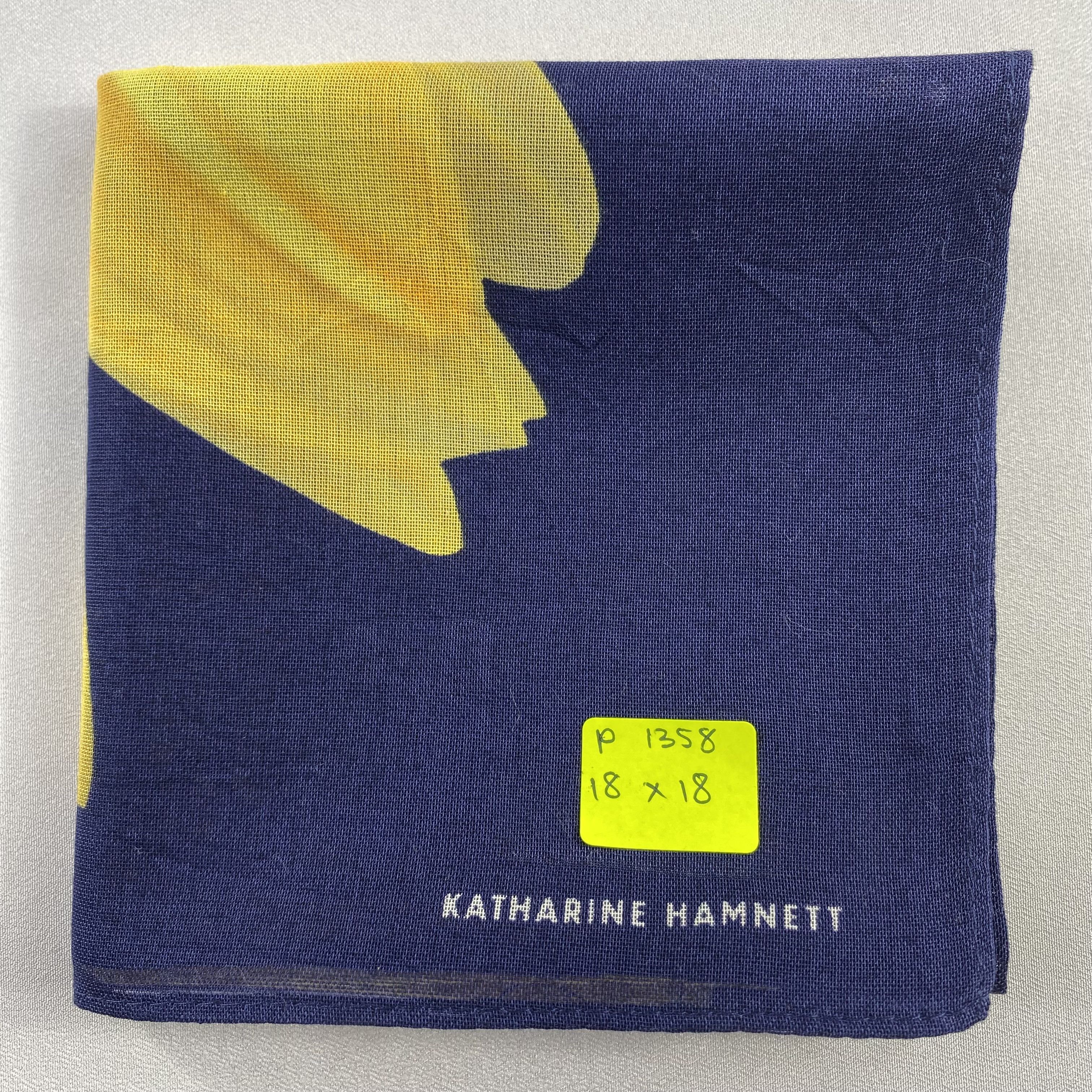 Katharine Hamnett London × Vintage Katharine Hamnett Bandana/ Handkerchief / Neckerchief-1358 Size ONE SIZE - 5 Thumbnail
