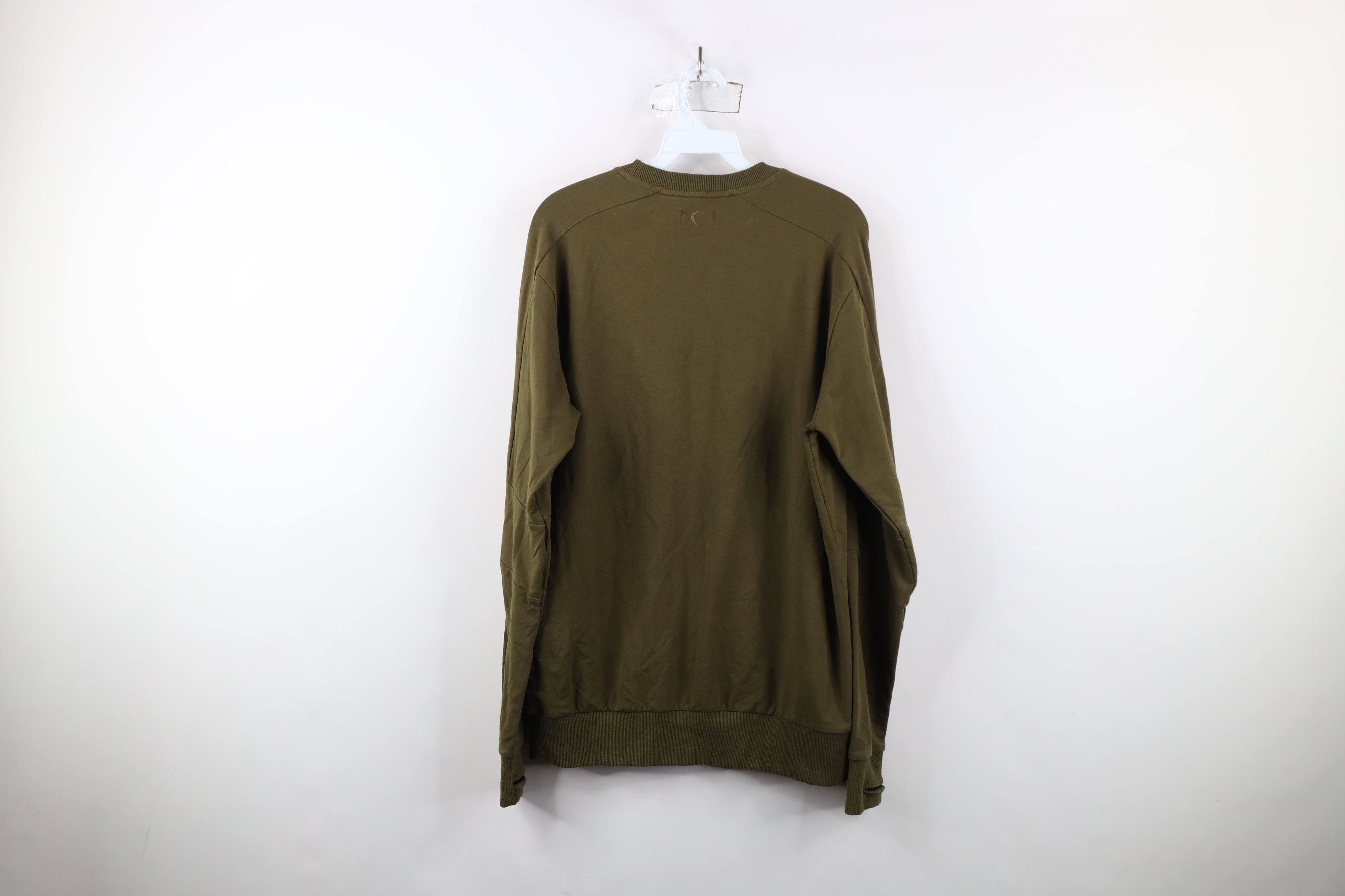 Vintage Zyia Active Blank French Terry Crewneck Sweatshirt Green Size M / US 6-8 / IT 42-44 - 13 Thumbnail