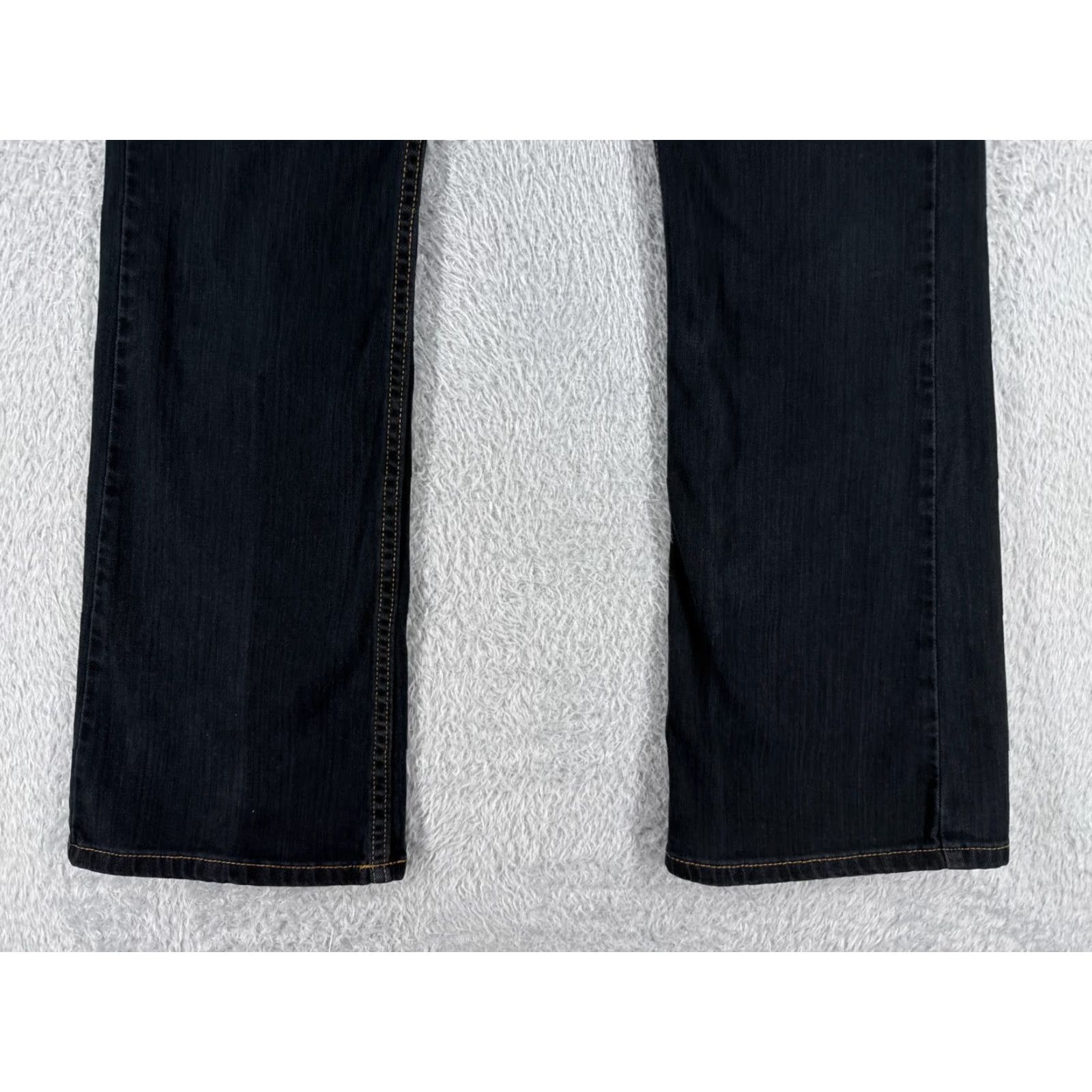 Vintage Earl Jean Jeans Women 8 Black Denim Bootcut Mid Rise 32x31 Regular Stretch 5-Pocket Size 30" / US 8 / IT 44 - 2 Thumbnail