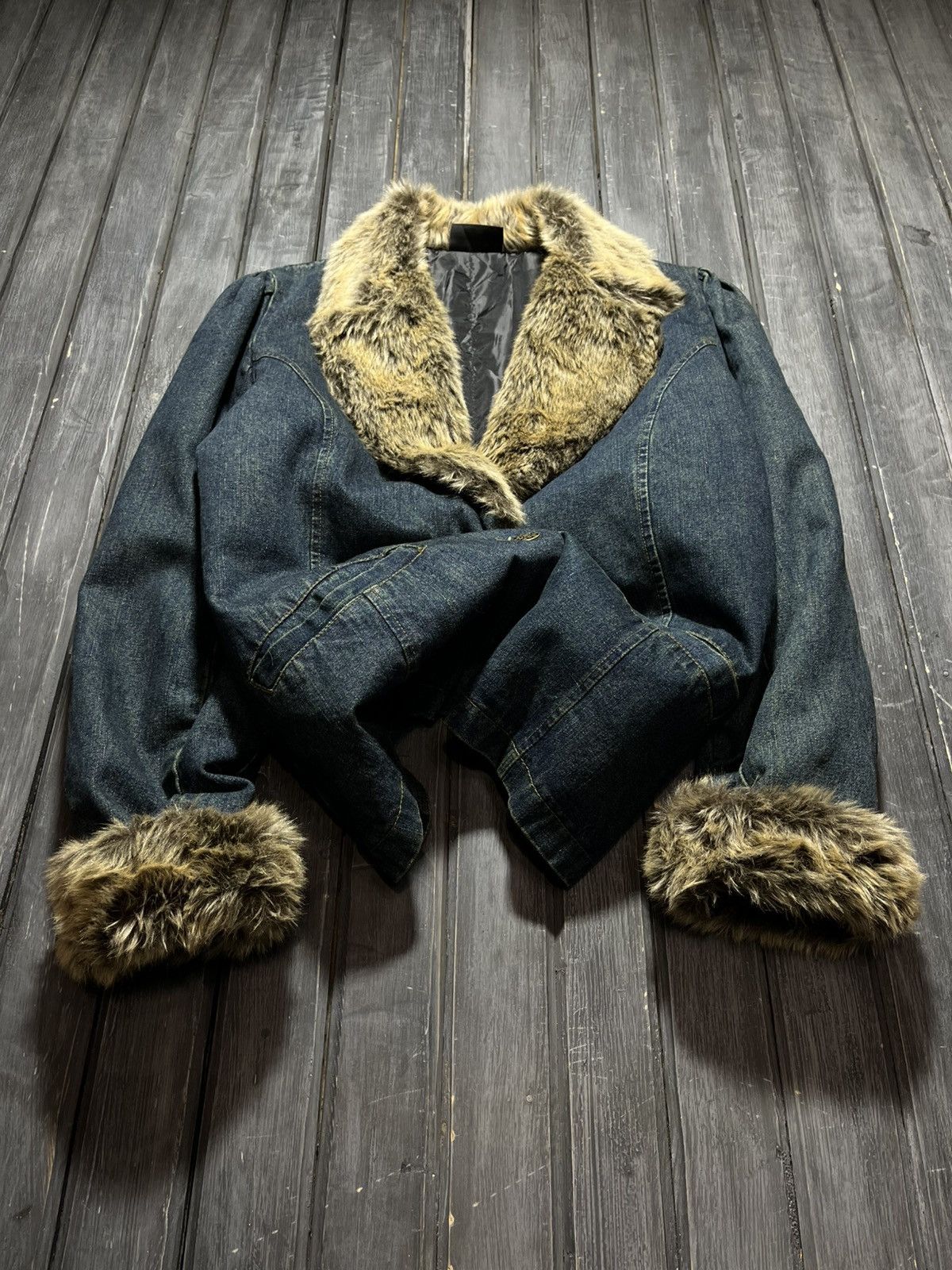 Tornado Mart Vtg Tornado Mart If Six Was Nine Style Opium Fur Jacket Size L / US 10 / IT 46 - 1 Thumbnail