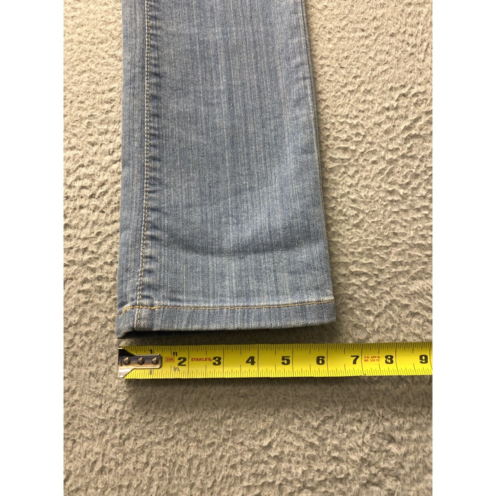 Vintage LL BEAN Jeans Women’s 2R Fit Blue Pin Stripes 28x30 Regular Winter 5-Pocket Design Straight Cotton Flannel Button Zip Womens Size 28" / US 6 / IT 42 - 6 Thumbnail