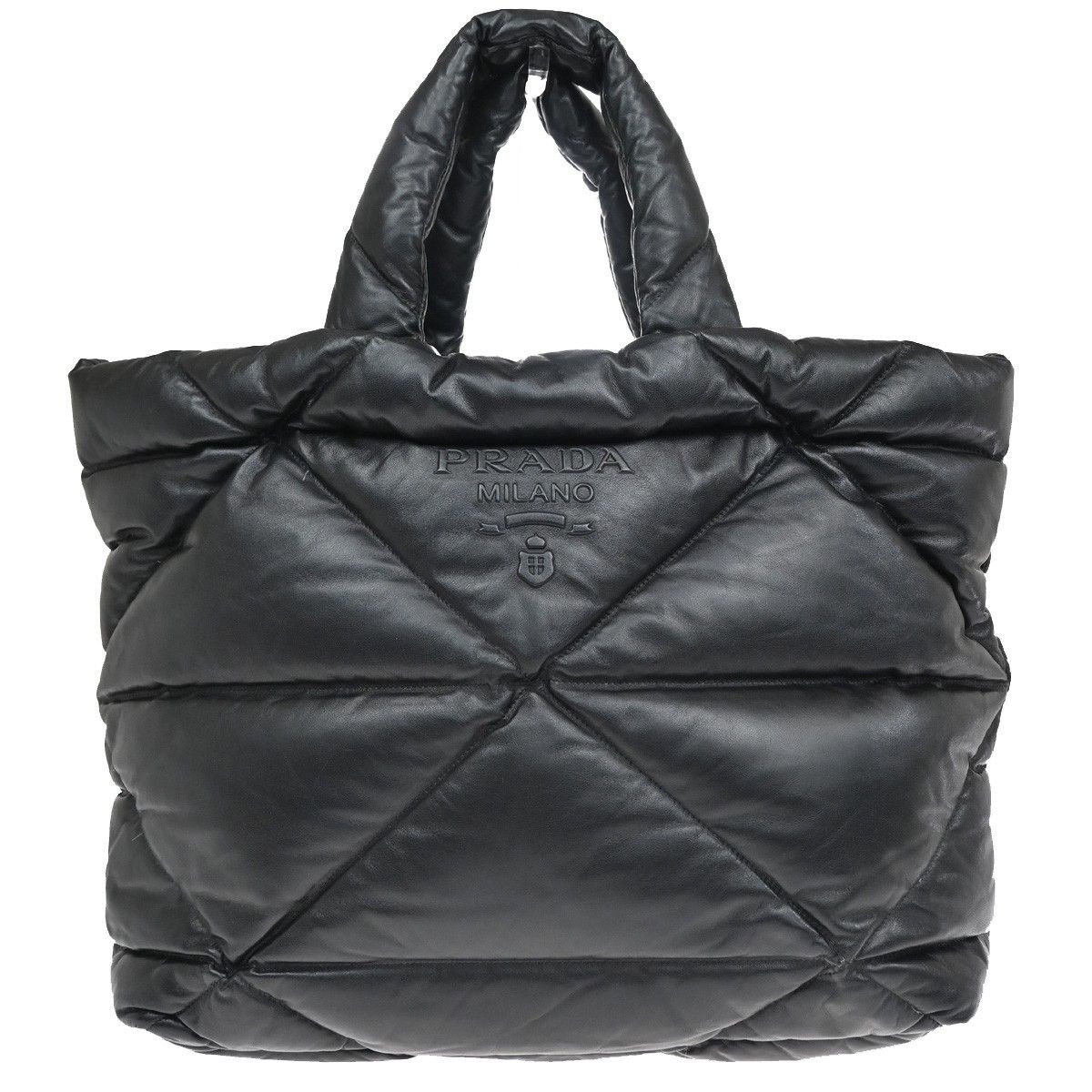 Prada Prada Padded Tote Bag Quilted Nappa Leather Size ONE SIZE - 1 Thumbnail