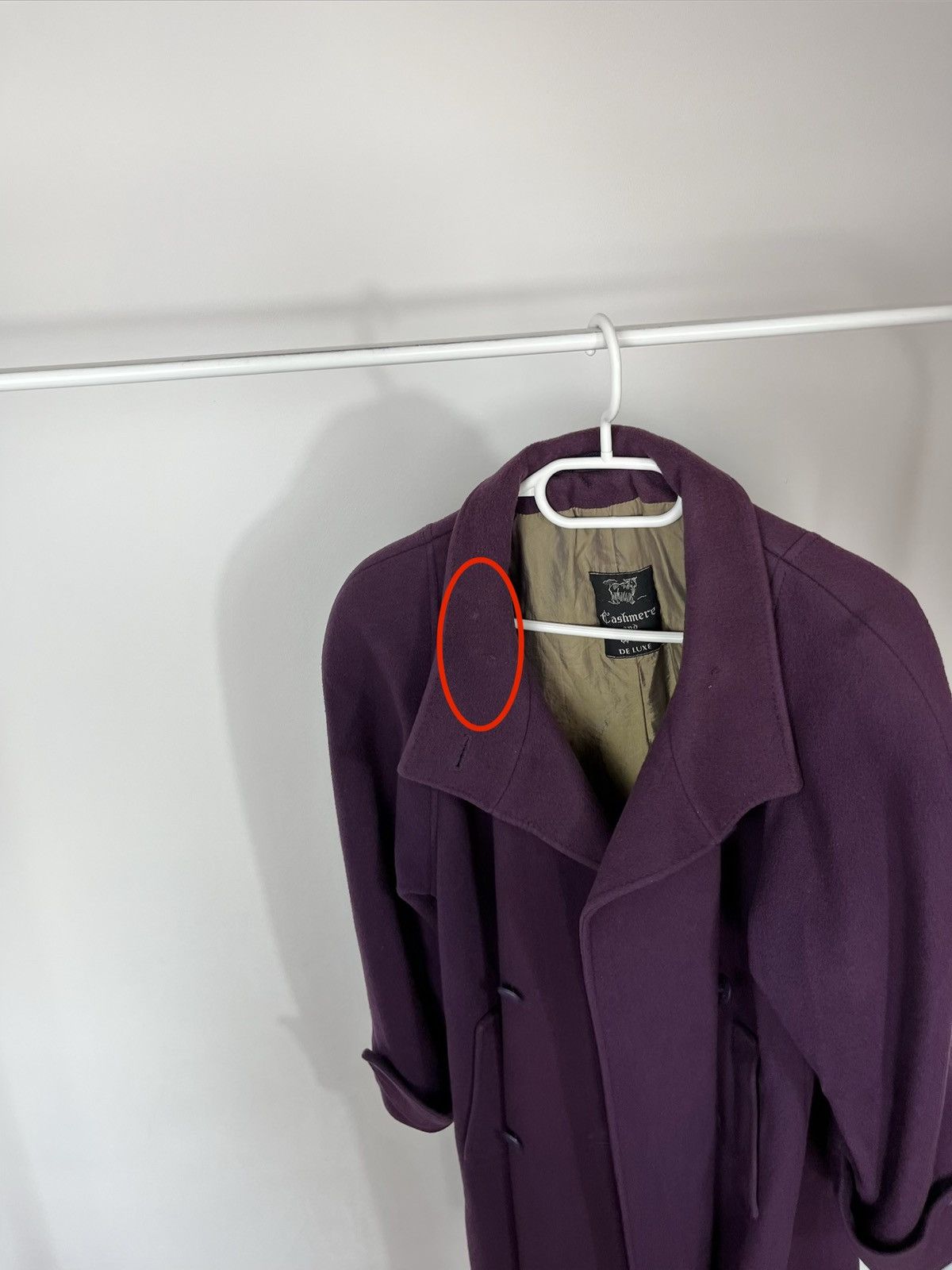 Other Cashmere Wool Coat Purple Women Made in Austria Warm Coat Size L / US 10 / IT 46 - 15 Thumbnail