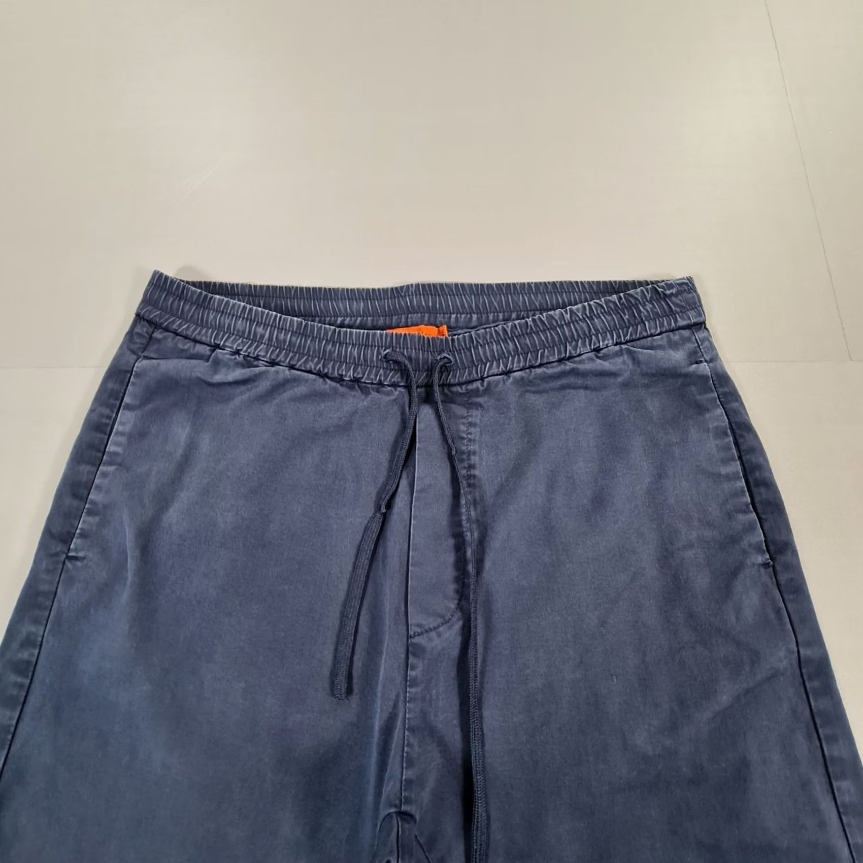 Barena BARENA Venezia Mens Trousers Navy Blue Small 46 Drawstring Cotton Chino Pants Tapered Pockets 98% Cotton 2% Elastane Italy Vintage Mens Size US 29 - 2 Thumbnail
