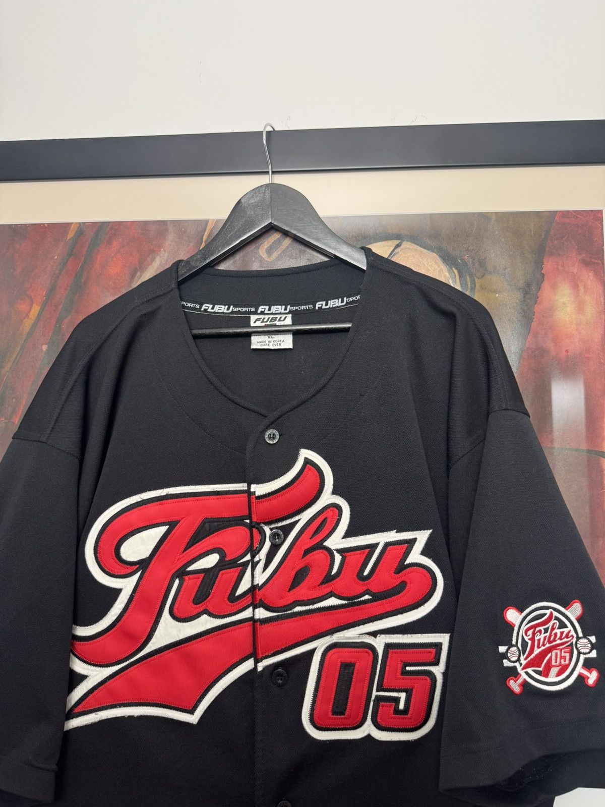 Fubu Fubu Vintage Rap Sport Jersey USA Rare Hype Skate Baseball Size US XL / EU 56 / 4 - 2 Thumbnail