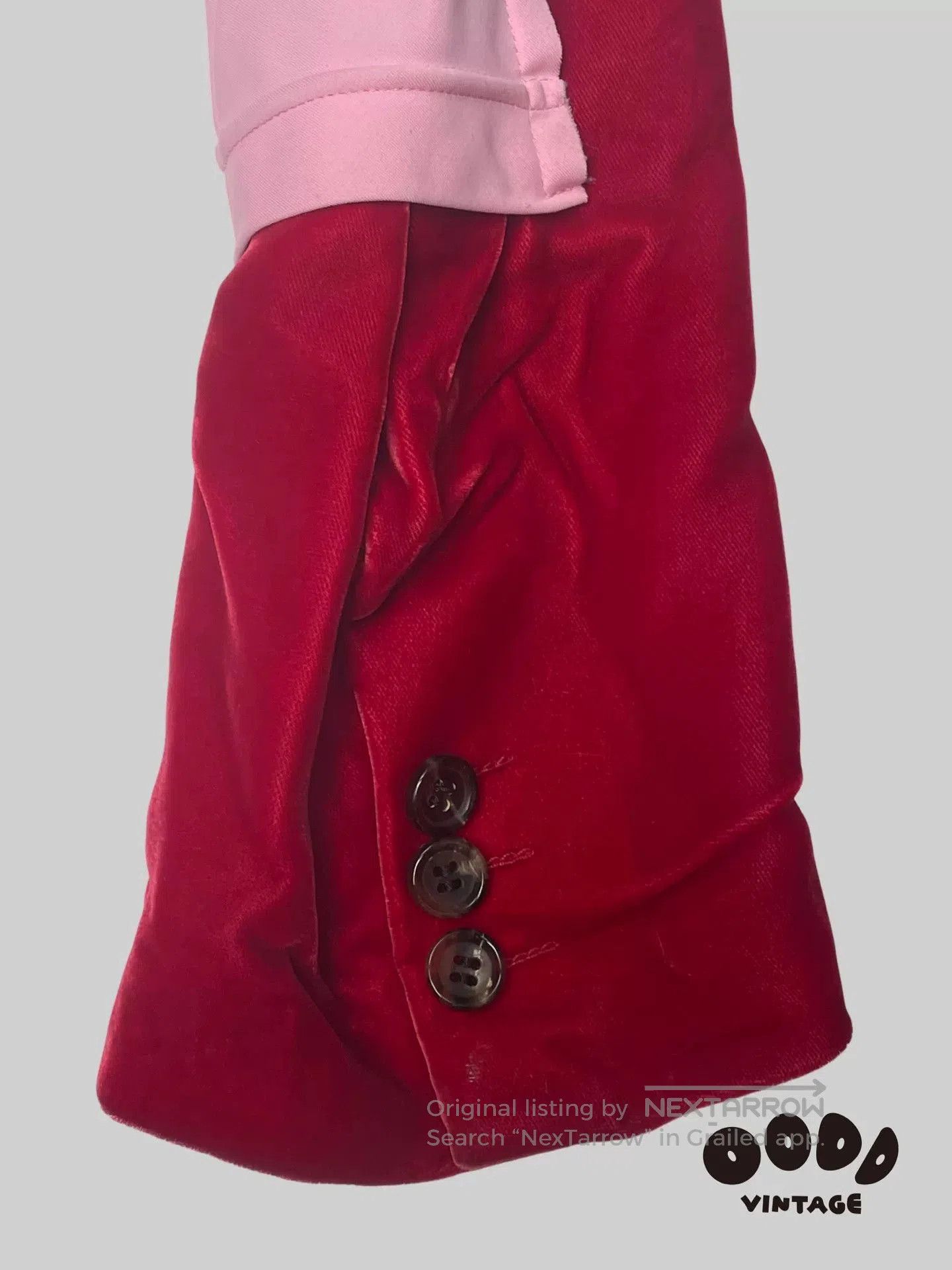 Comme des Garcons Red Velvet Tailcoat Jacket. Size M / US 6-8 / IT 42-44 - 7 Thumbnail