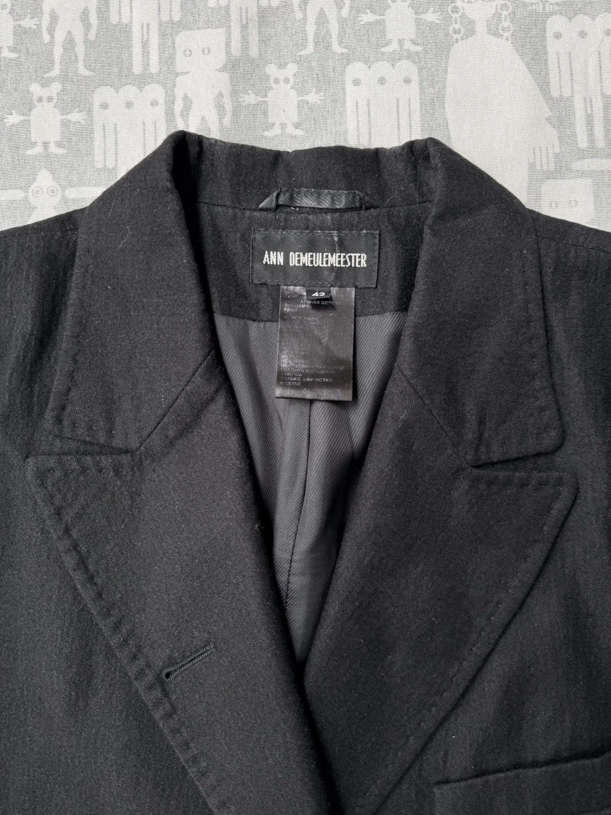 Ann Demeulemeester Ann Demeulemeester AW06 Asymmetrical Cropped Blazer Size US XS / EU 42 / 0 - 2 Thumbnail