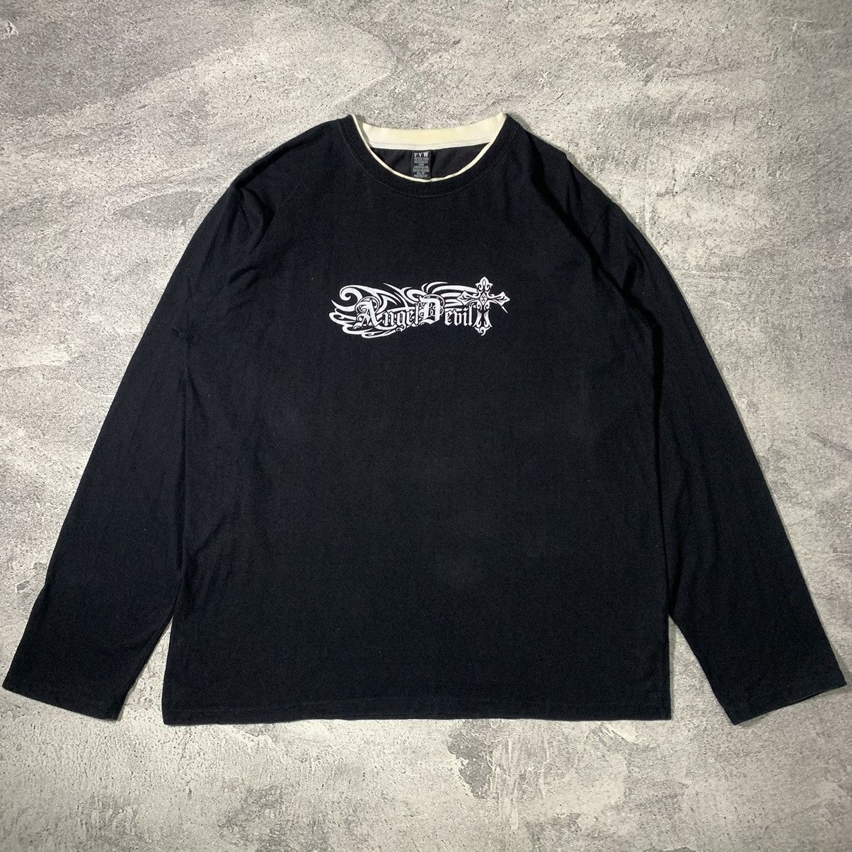 Le Grande Bleu (L.G.B.) JAPANESE TRIBAL GOTHIC POEM TVW LONGSLEEVE Size US XXL / EU 58 / 5 - 4 Thumbnail