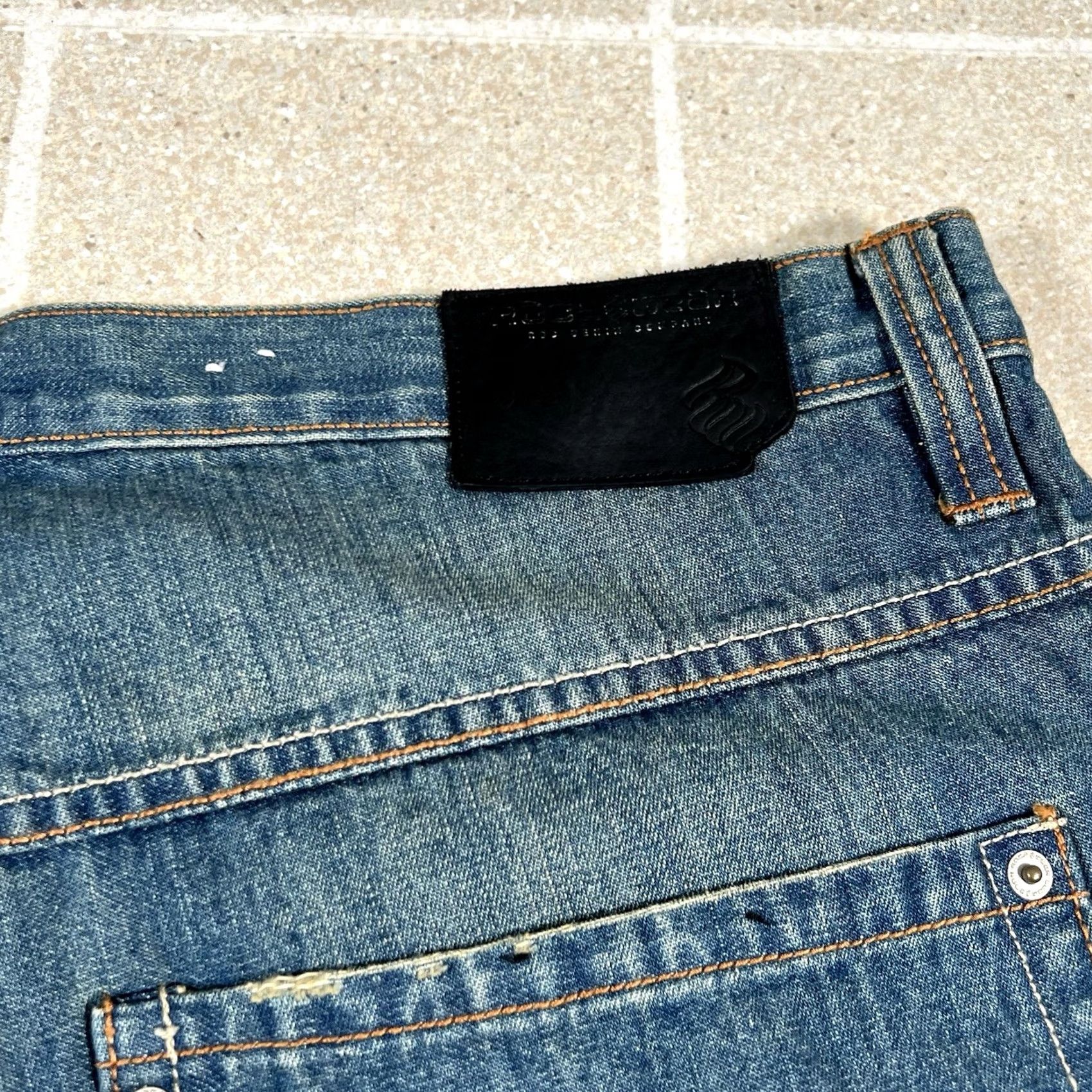 Rocawear VINTAGE Rocawear Shorts Mens 38 Blue Denim Jean Baggy Loose HipHop Rap Skate Y2K Mens Size US 38 / EU 54 - 4 Thumbnail