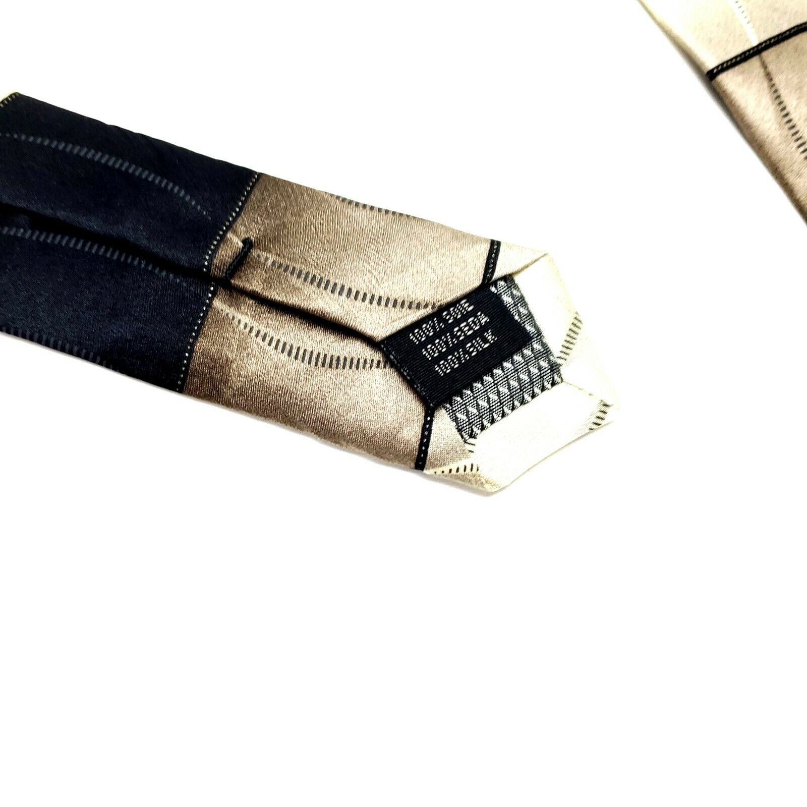 Covington Covington Silk Tie Black Tan Print Size ONE SIZE - 4 Thumbnail