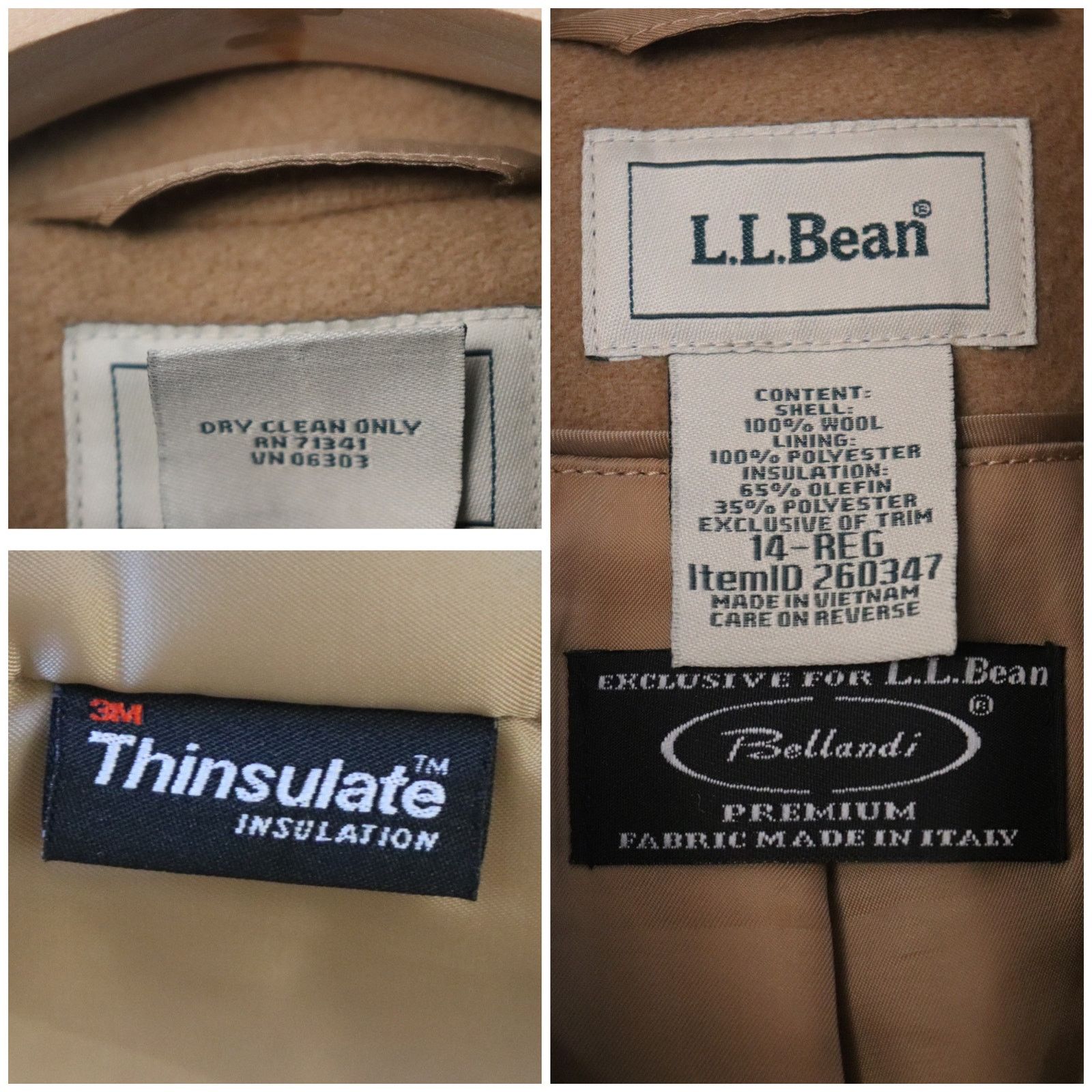 L.L. Bean LL Bean Bellandi Italian Wool Peacoat Button Coat Size 14 Size XL / US 12-14 / IT 48-50 - 8 Thumbnail