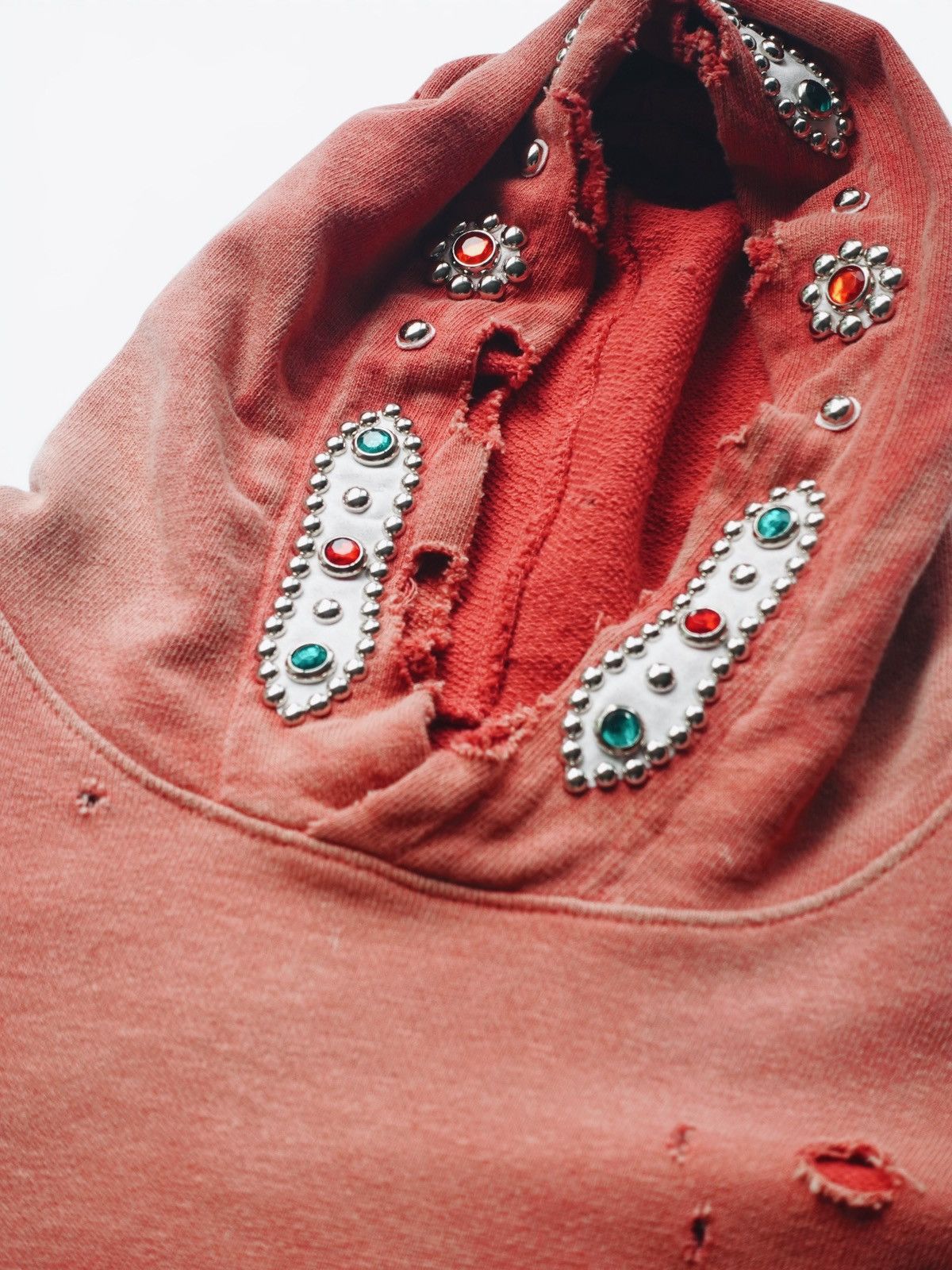 Kapital Kountry Kapital Thriller Gemstone Fleece Hoodie Size 4 Red XL Japan Size US XL / EU 56 / 4 - 2 Thumbnail