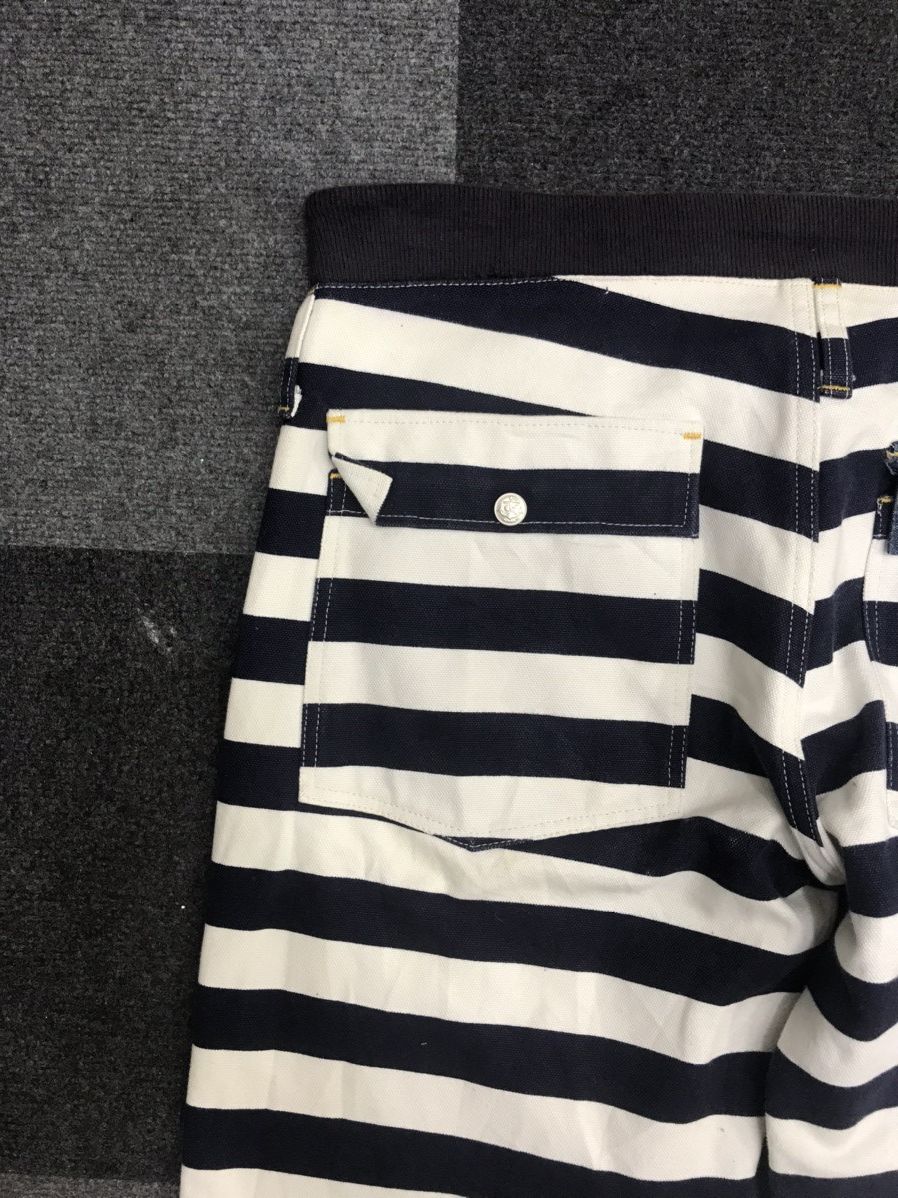 Japanese Brand Very Rare Prisoner Stripe Ballon Duck Canvas Pant Size US 35 - 13 Thumbnail