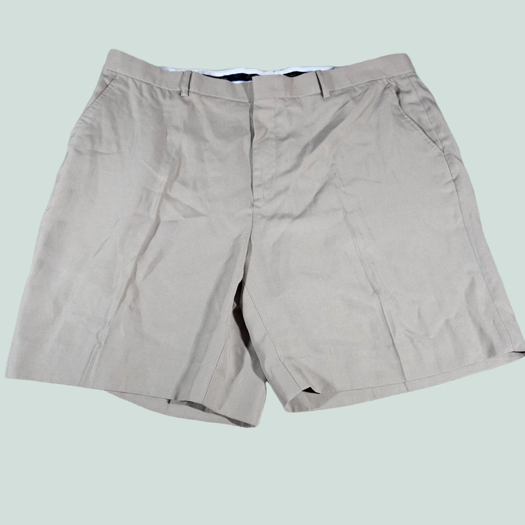 Vintage Byron Nelson Beige Mens Chino Shorts Size 40 Stretch Casual Travel Formal Size US 40 / EU 56 - 1 Thumbnail