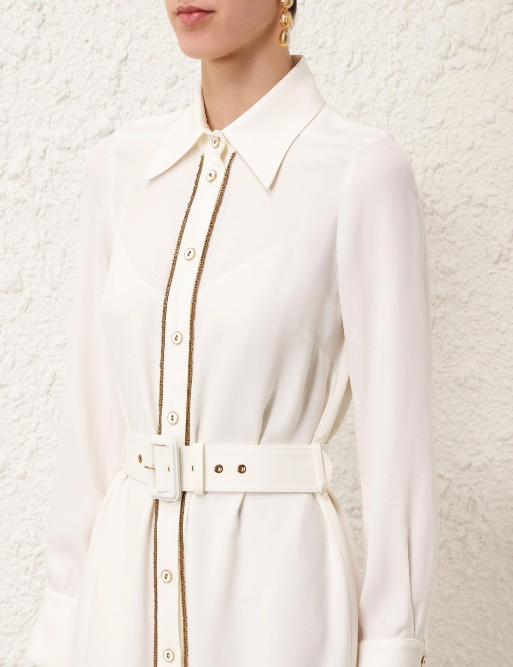 Zimmermann oc11z0825 Chain Midi Dress in Cream Size S / US 4 / IT 40 - 5 Thumbnail