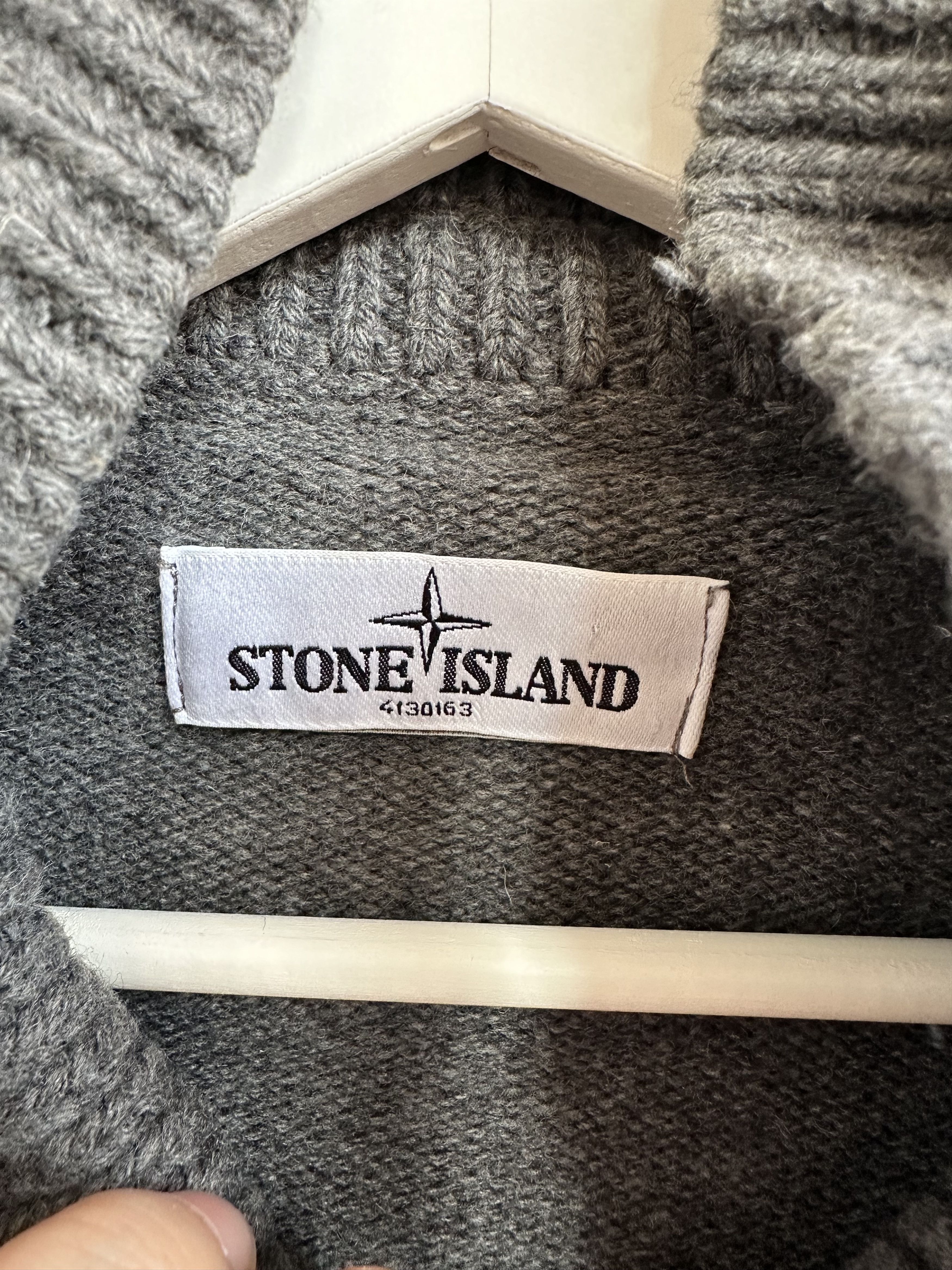 Stone Island buttoned mock neck wool cardigan Size US XXL / EU 58 / 5 - 5 Thumbnail