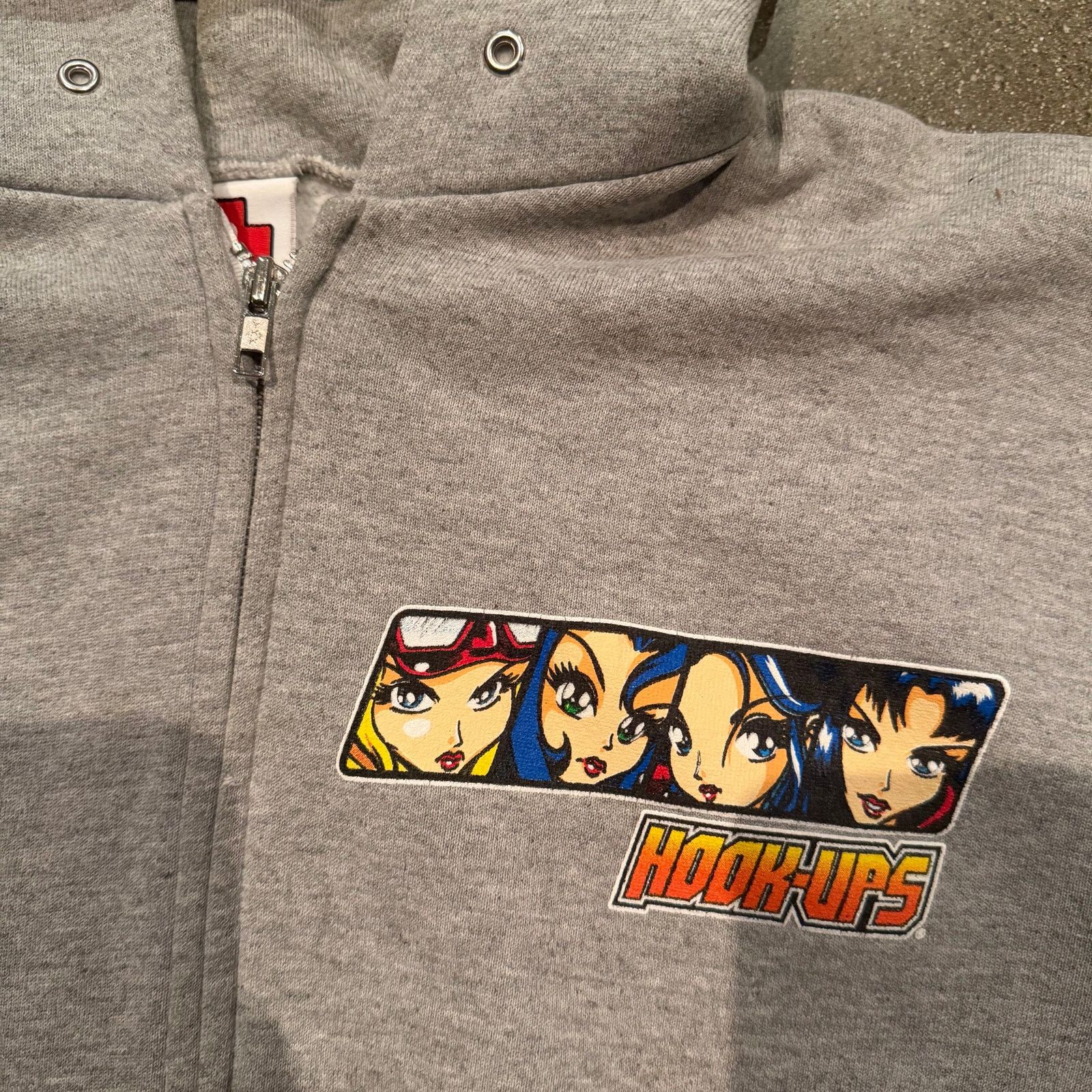 Hook-Ups vintage 2000s Hook-Ups skateboards anime girl zip-up hoodie Size US M / EU 48-50 / 2 - 4 Thumbnail