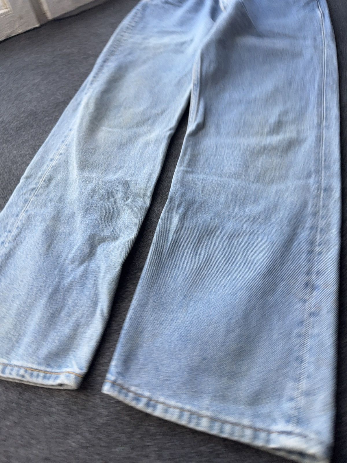 Levi's Retro Levis 501 USA Dirty Light Wash Vintage Straight Jeans Size US 31 - 4 Thumbnail