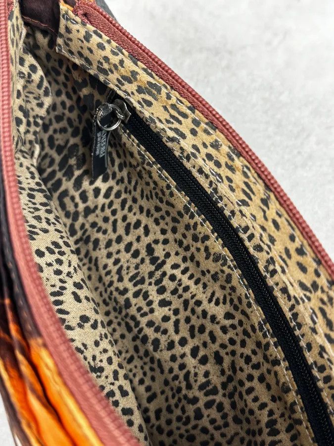 Roberto Cavalli 2000s Roberto Cavalli Orange Hallucination Shoulder Bag Size ONE SIZE - 5 Thumbnail