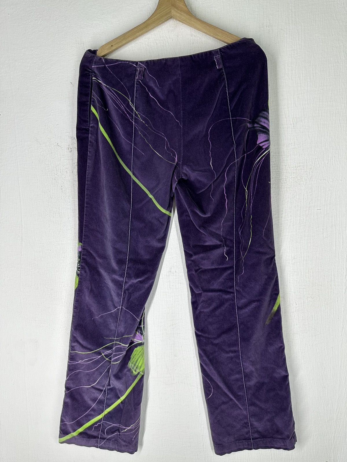 Versace Versus Versace Purple Floral Jeans Couture Size 24" / US 00 / IT 34 - 5 Thumbnail